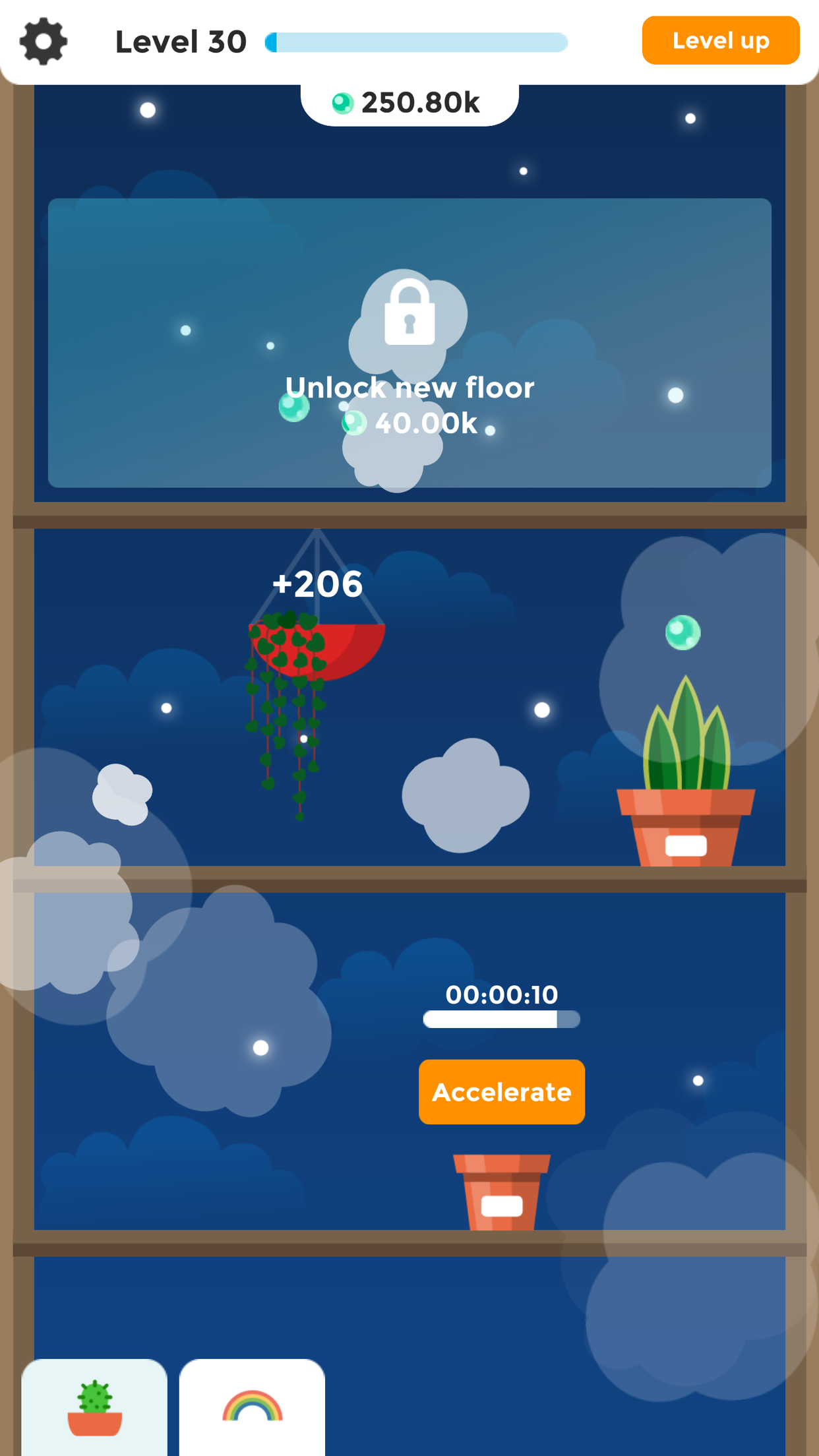 Captura de ecrã 1 da app Terrarium: Garden Idle