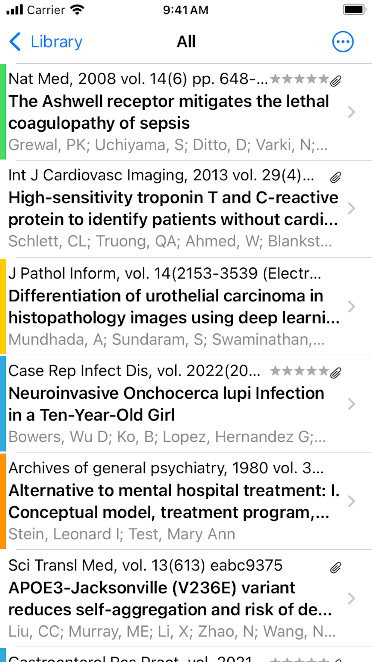 Captura de ecrã 1 da app PubMed On Tap
