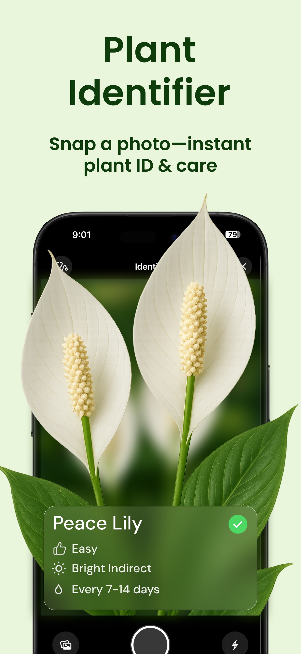 Captura de ecrã 1 da app Planthy: Plant ID & Care Guide