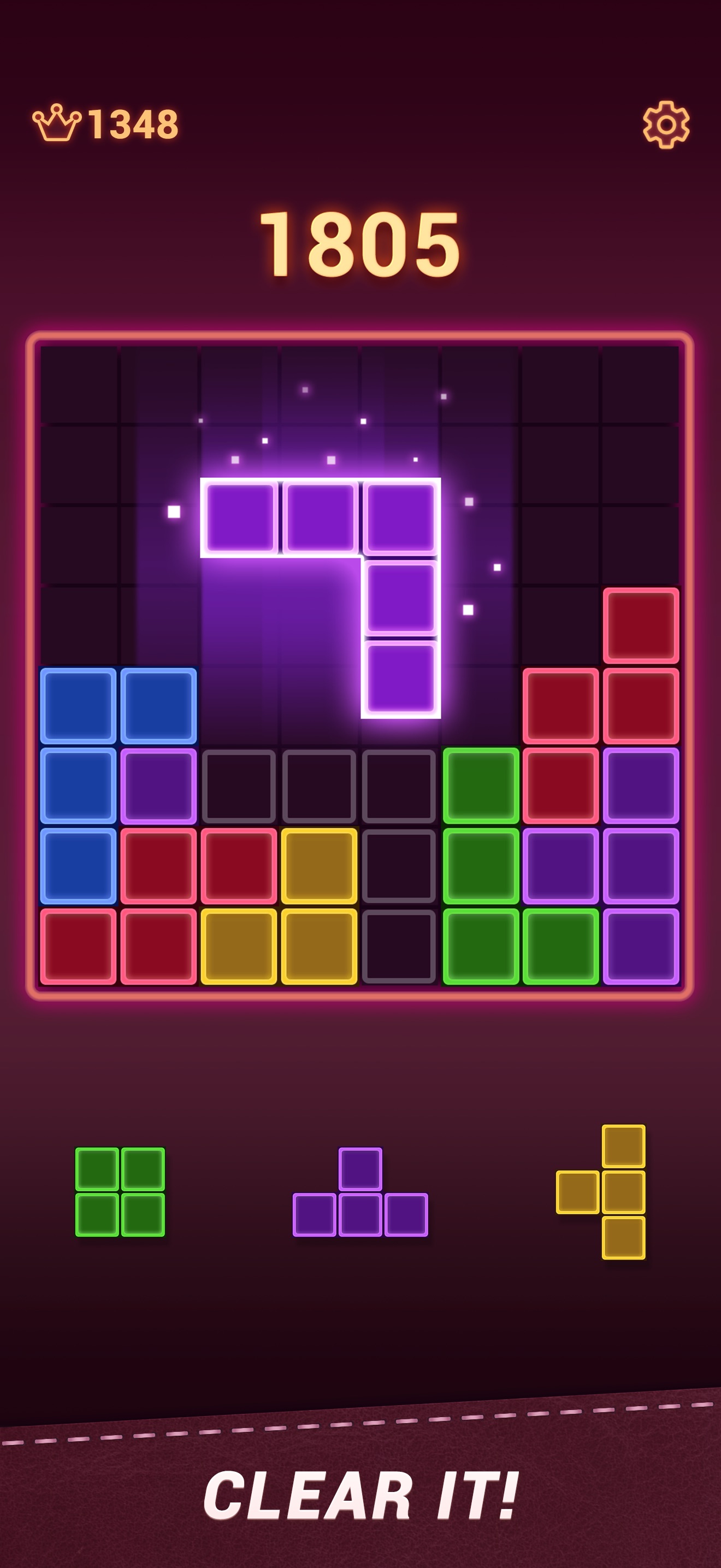 Captura de ecrã 3 da app Block Puzzle: Jogo de Bloco