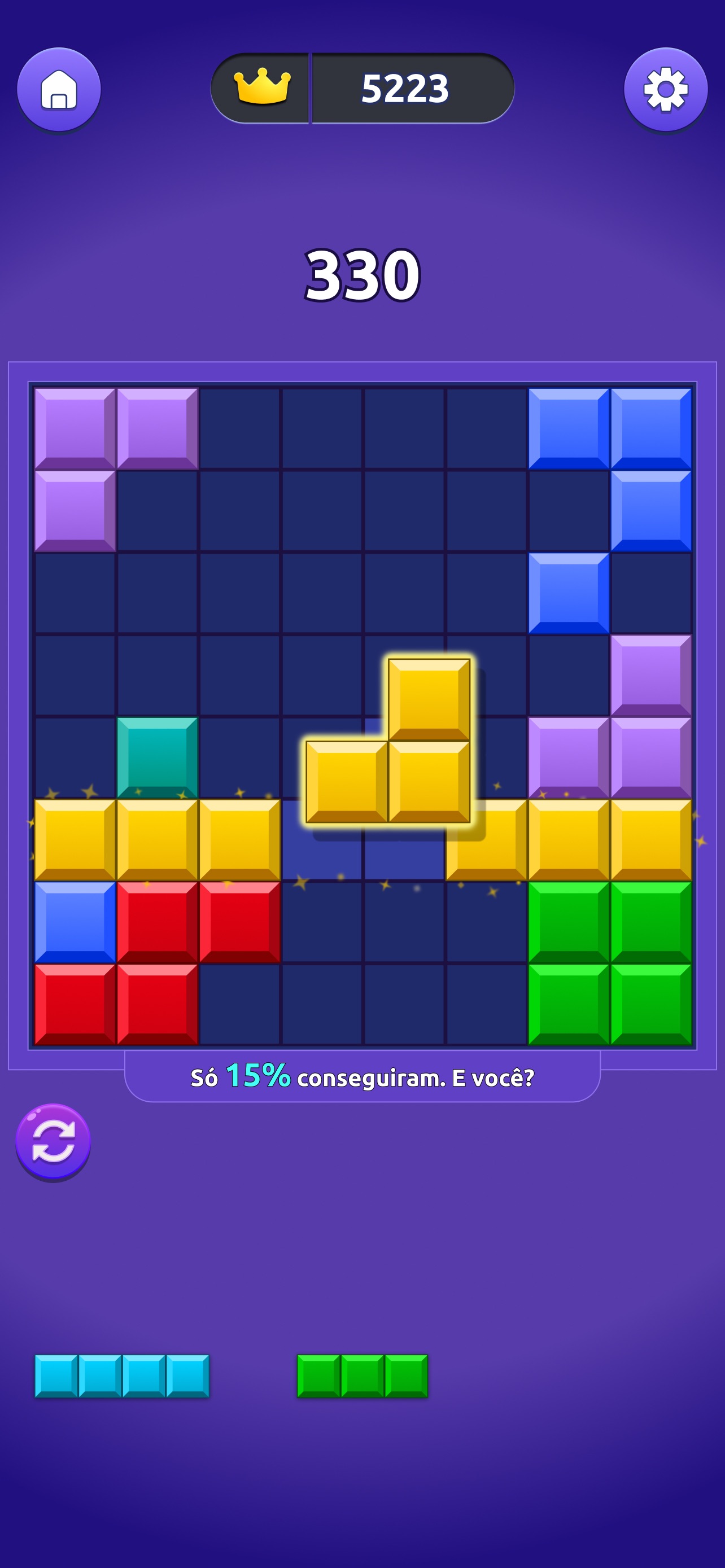 Captura de ecrã 1 da app Block Blitz: Puzzle Aventura