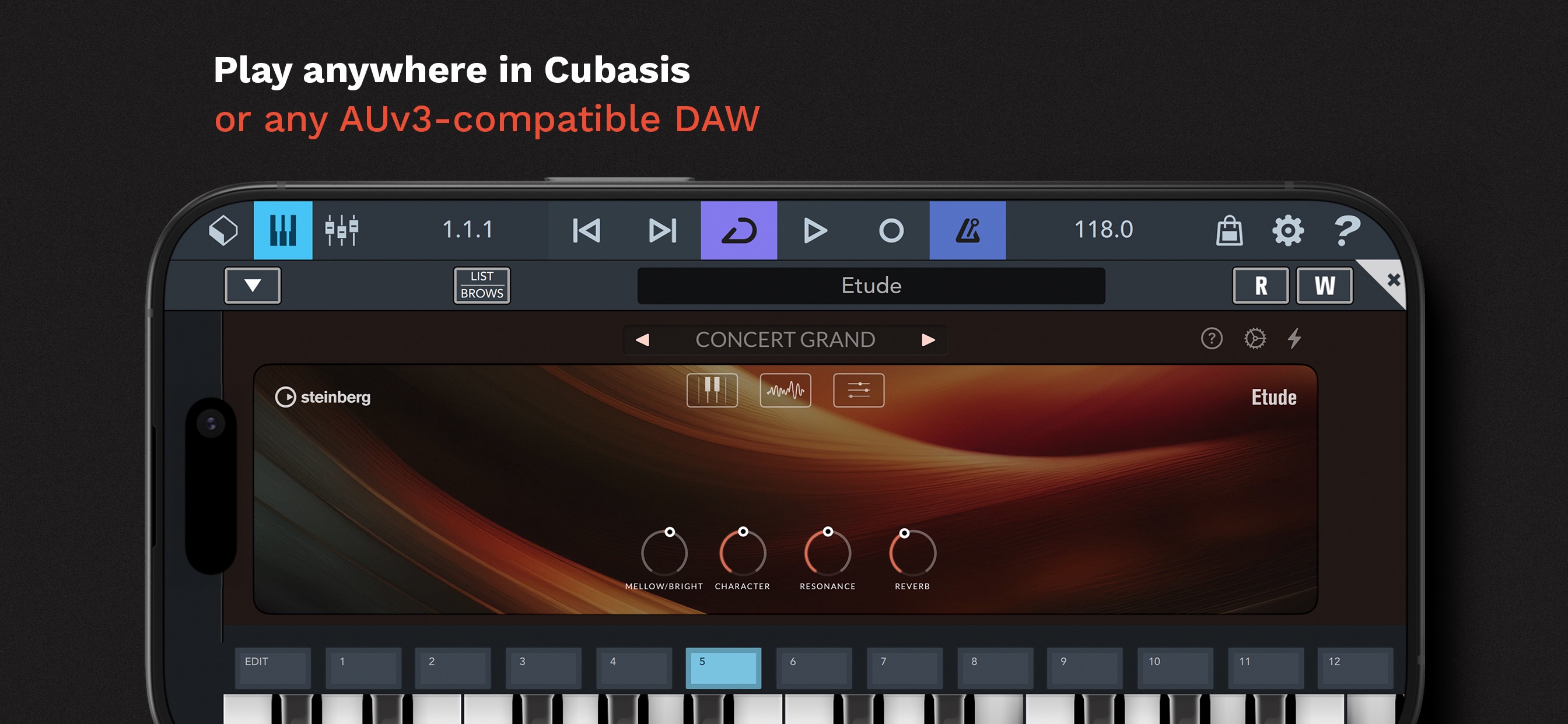 Captura de ecrã 3 da app Etude - Grand Piano App & AUv3