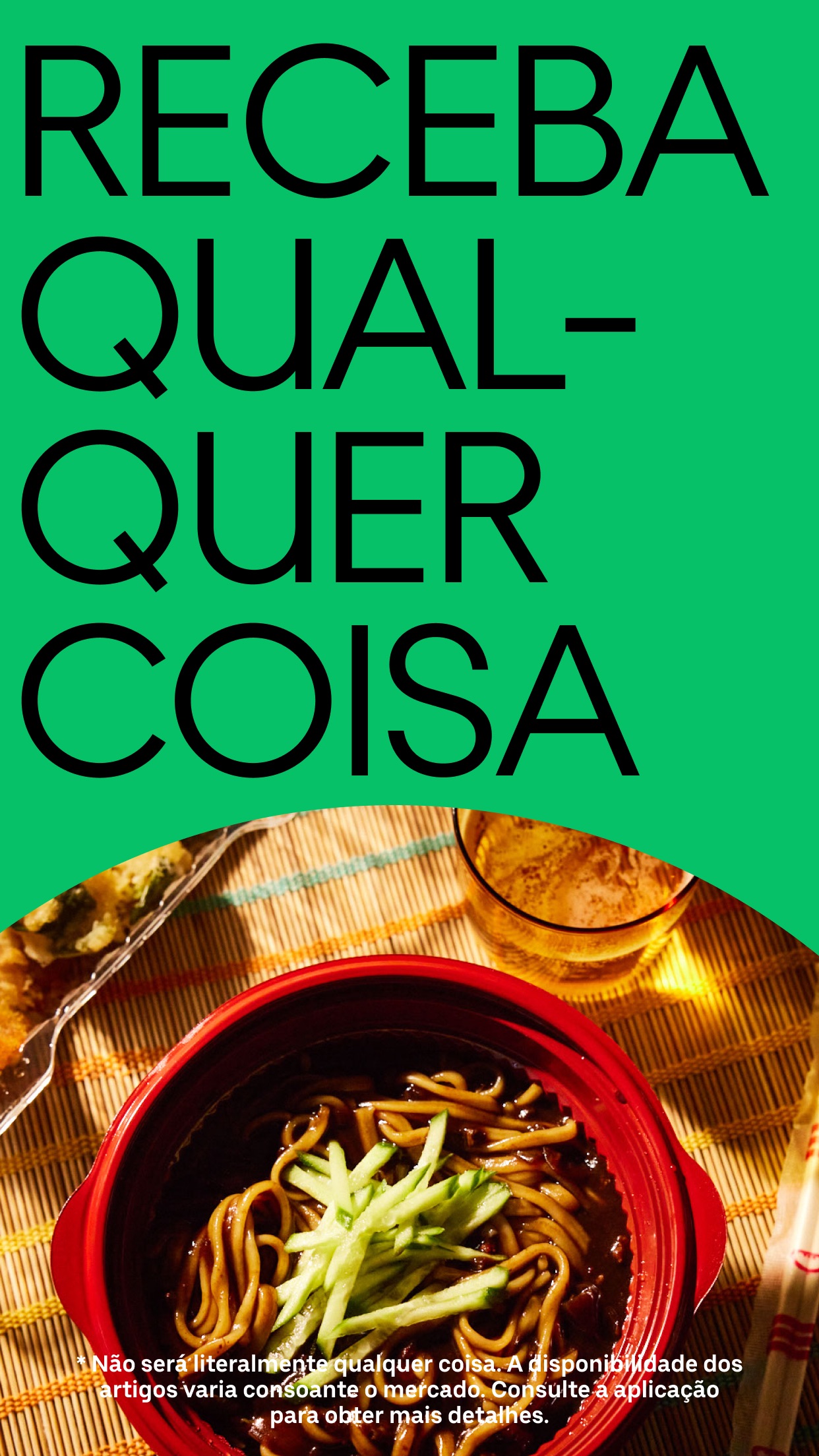 Captura de ecrã 1 da app Uber Eats: entrega de comida