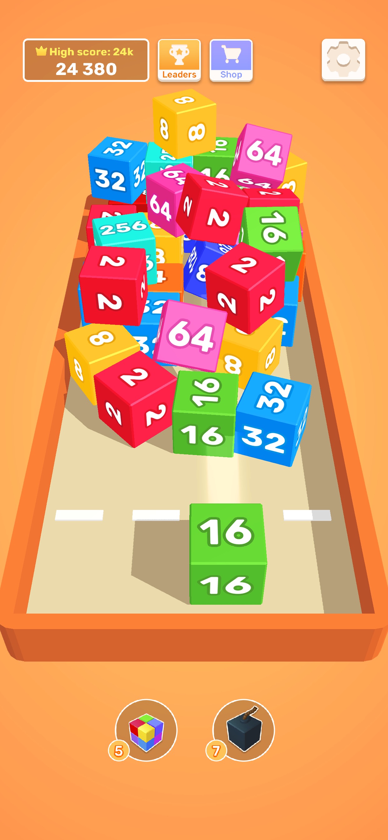 Captura de ecrã 3 da app Chain Cube - 2048 jogos blocos