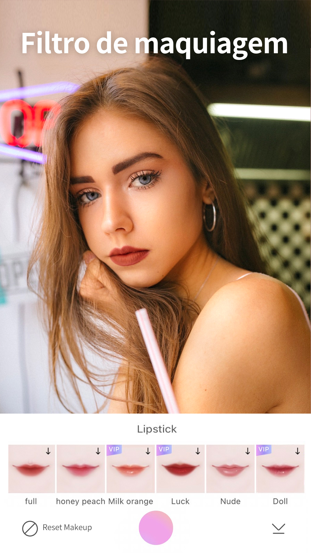 Captura de ecrã 4 da app BeautyCam-Beautify & AI Artist