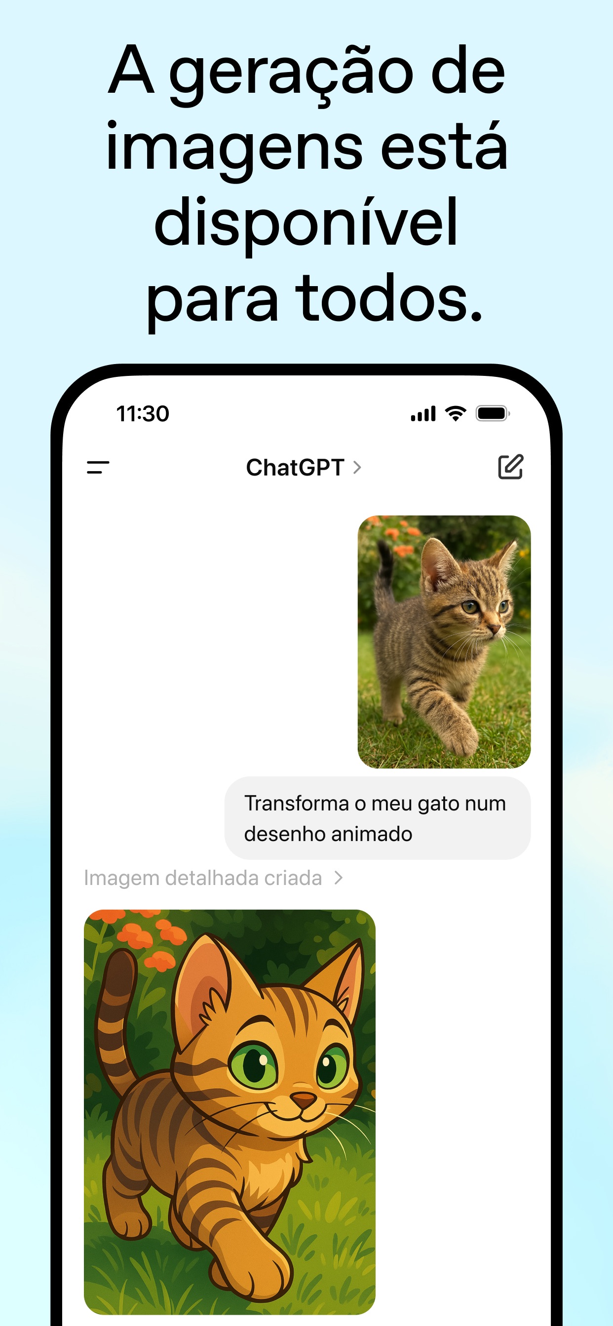 Captura de ecrã 1 da app ChatGPT