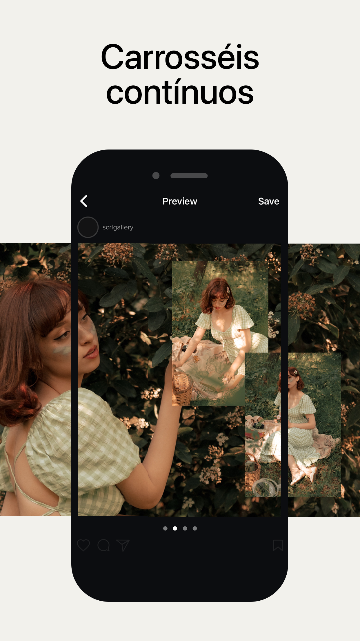 Captura de ecrã 4 da app SCRL: Colagem de fotos & Grade