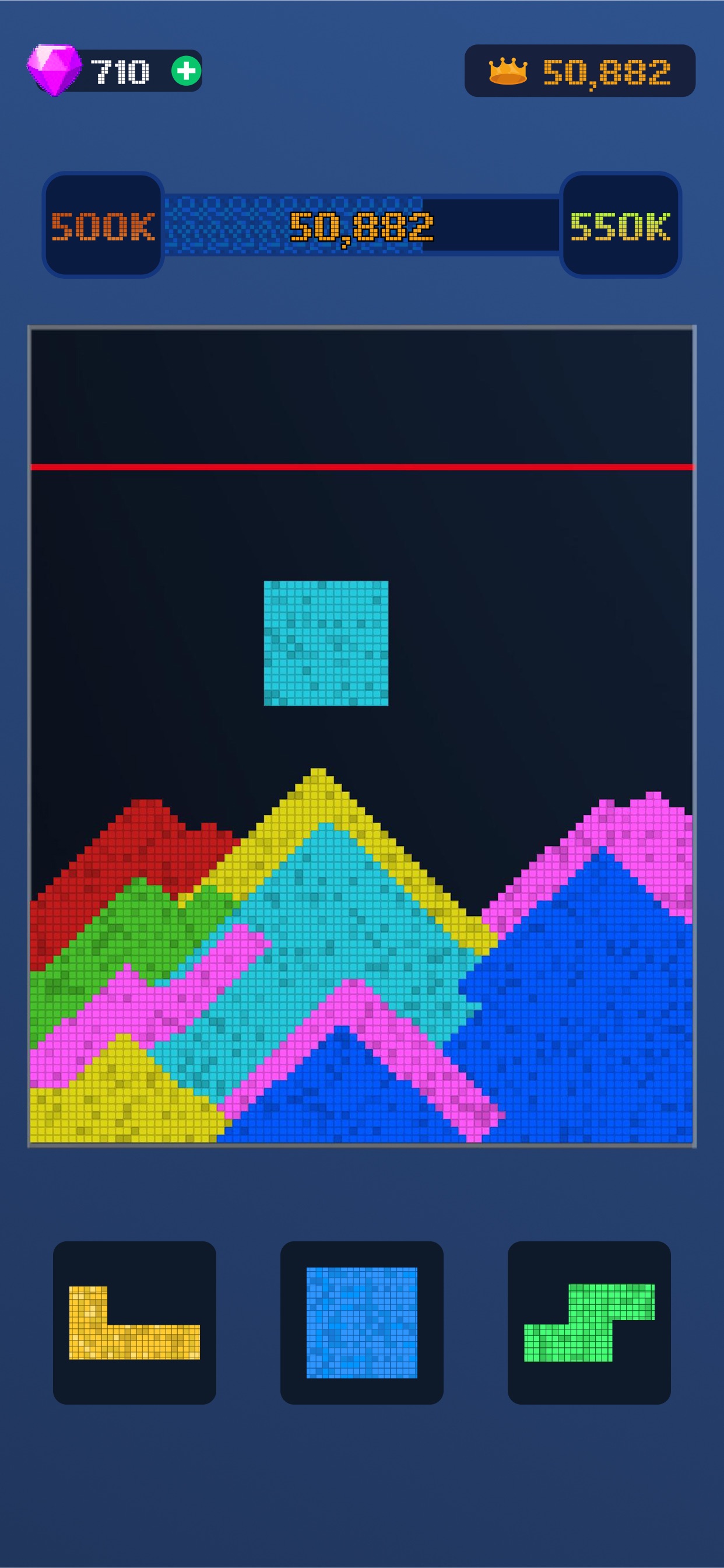 Captura de ecrã 1 da app Sand Blast - Block Puzzle Game