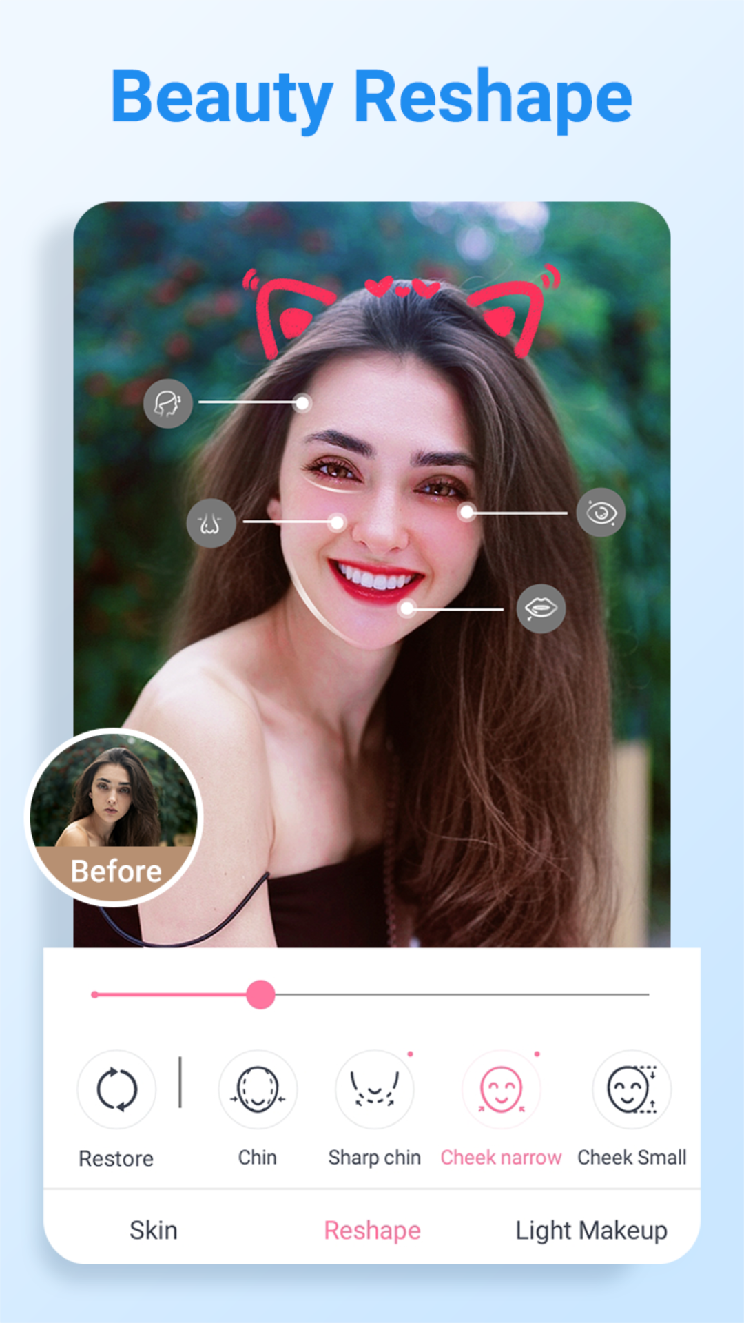 Captura de ecrã 2 da app Câmera de Beleza-Câmera Selfie