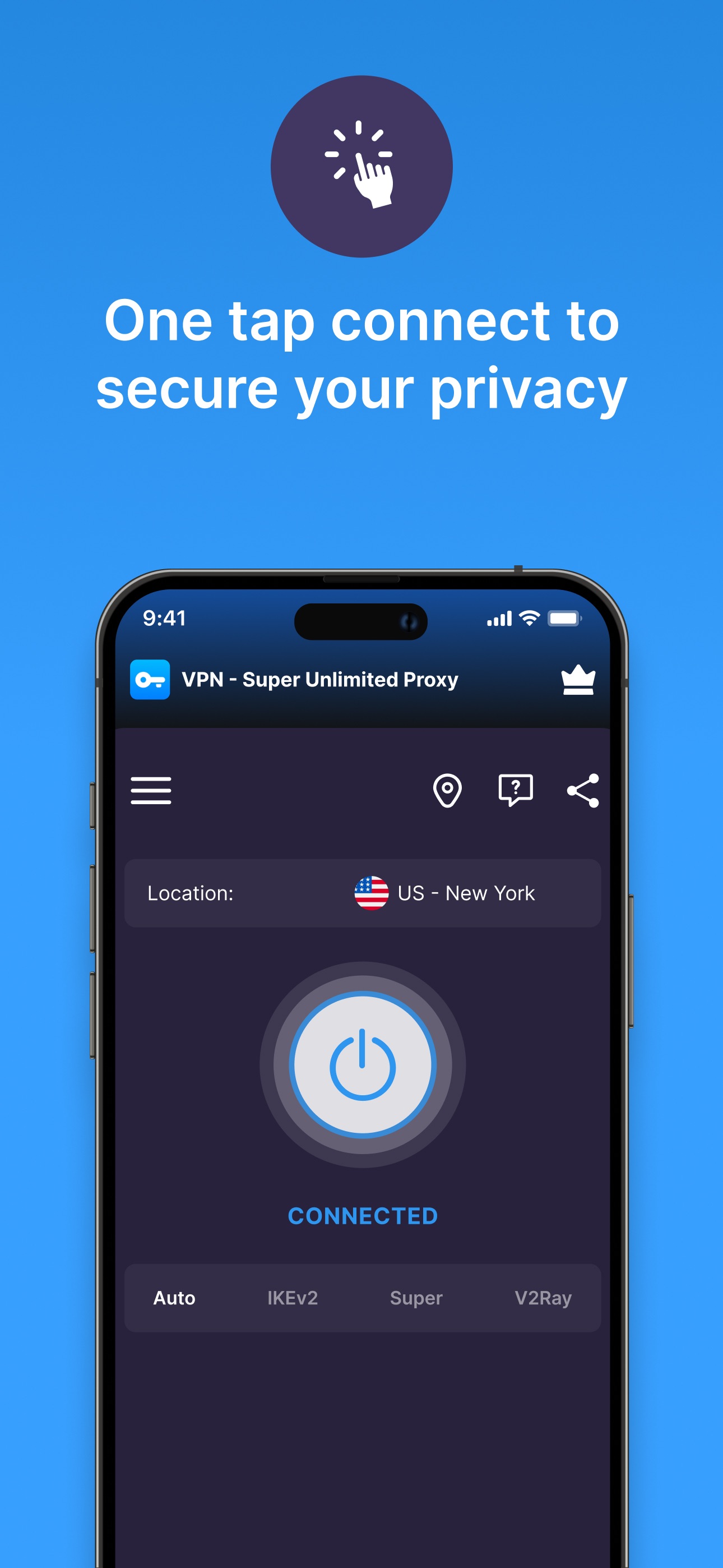 Captura de ecrã 3 da app VPN - Super Unlimited Proxy