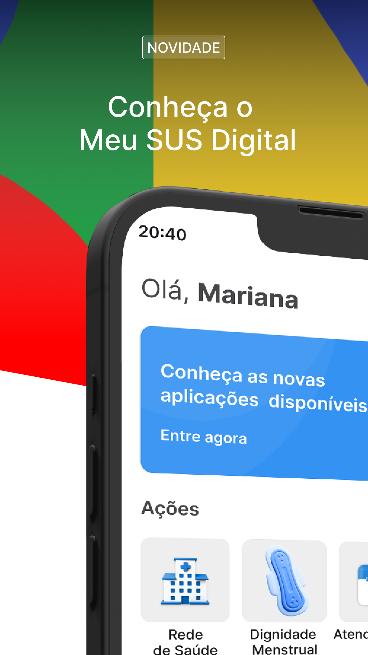 Captura de ecrã 1 da app Meu SUS Digital