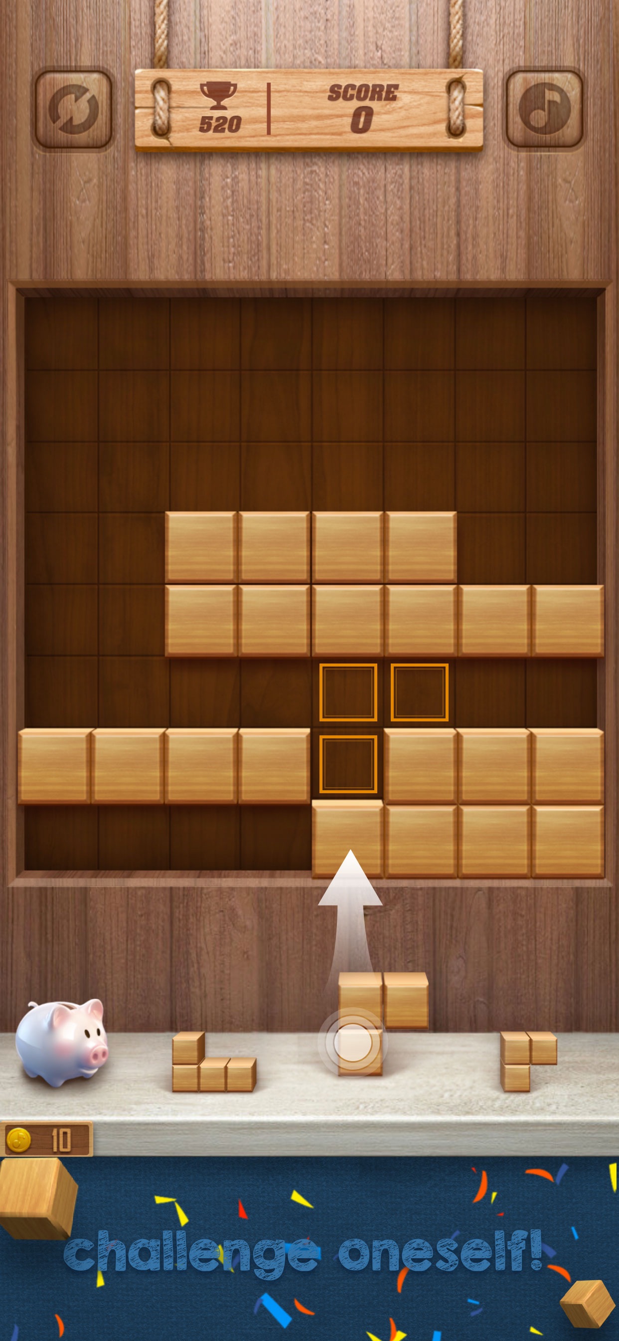 Captura de ecrã 1 da app Wood Cube Puzzle