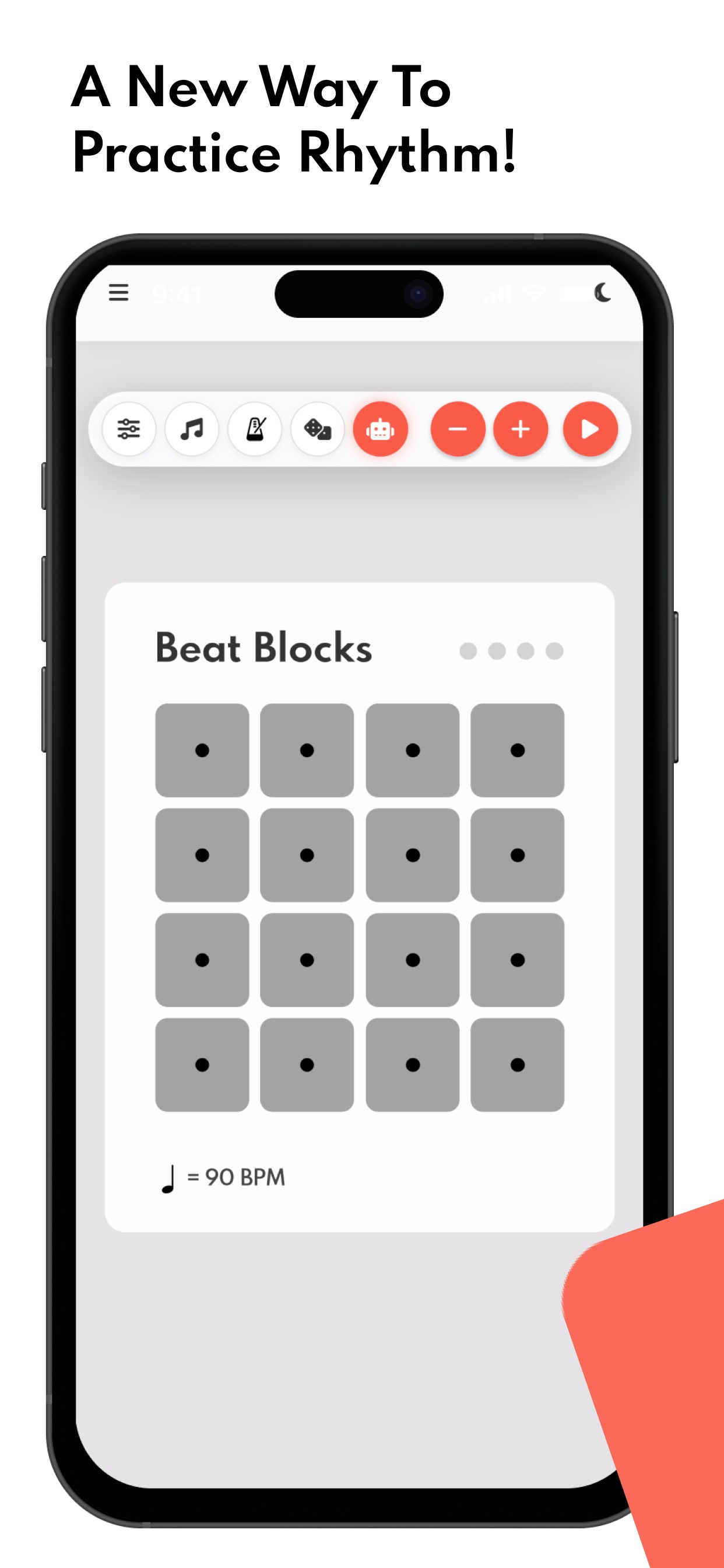 Captura de ecrã 1 da app Beat Blocks - Rhythm Practice