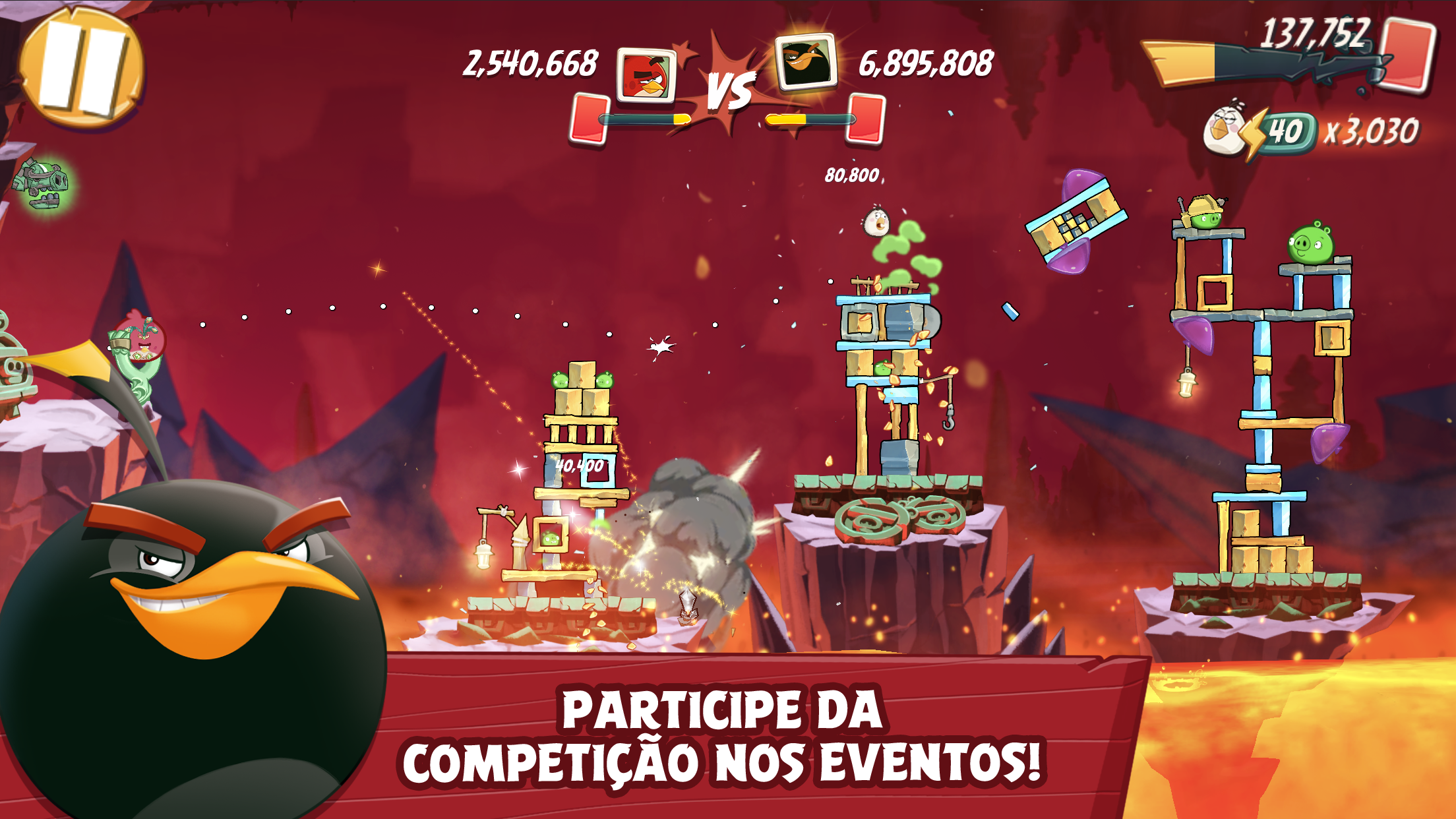 Captura de ecrã 3 da app Angry Birds 2