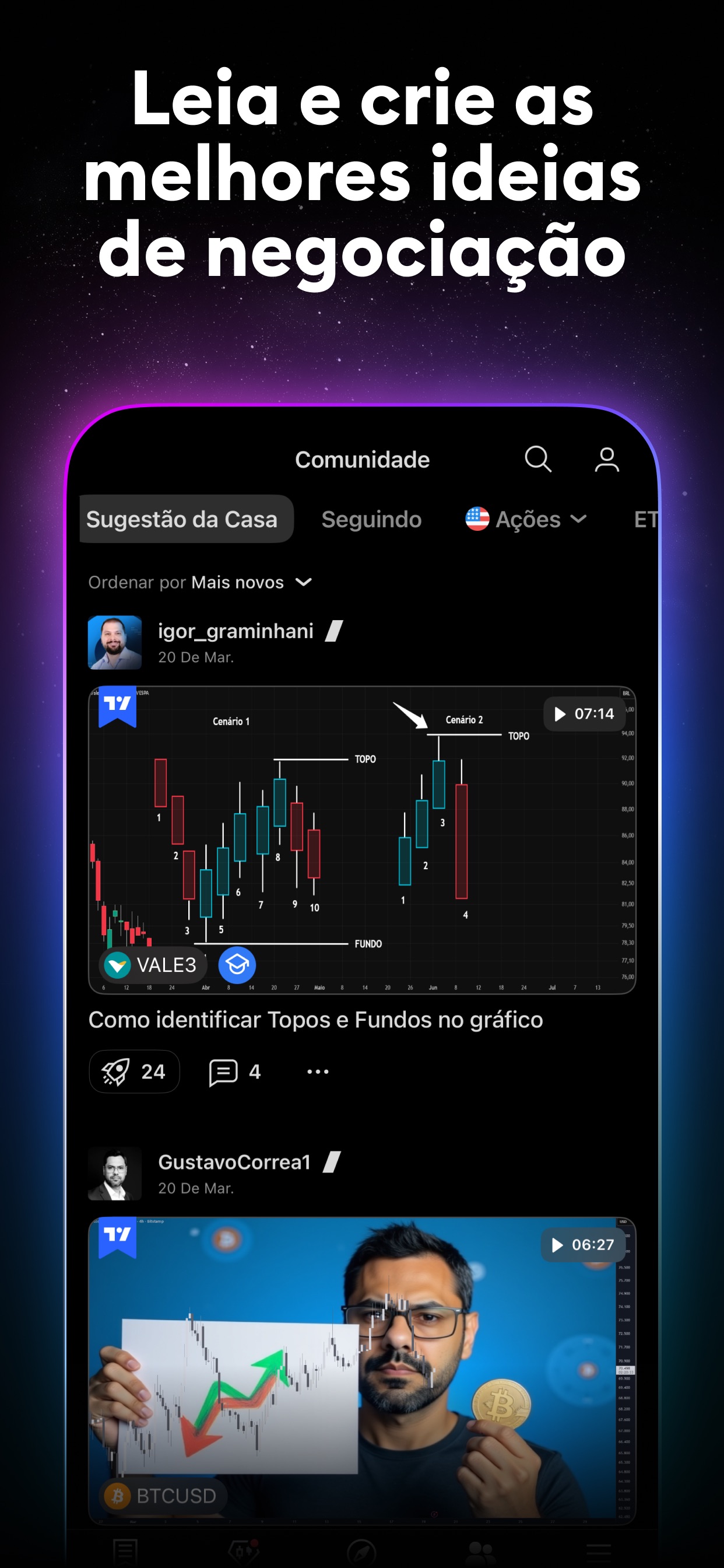 Captura de ecrã 4 da app TradingView - Bolsa e Cripto