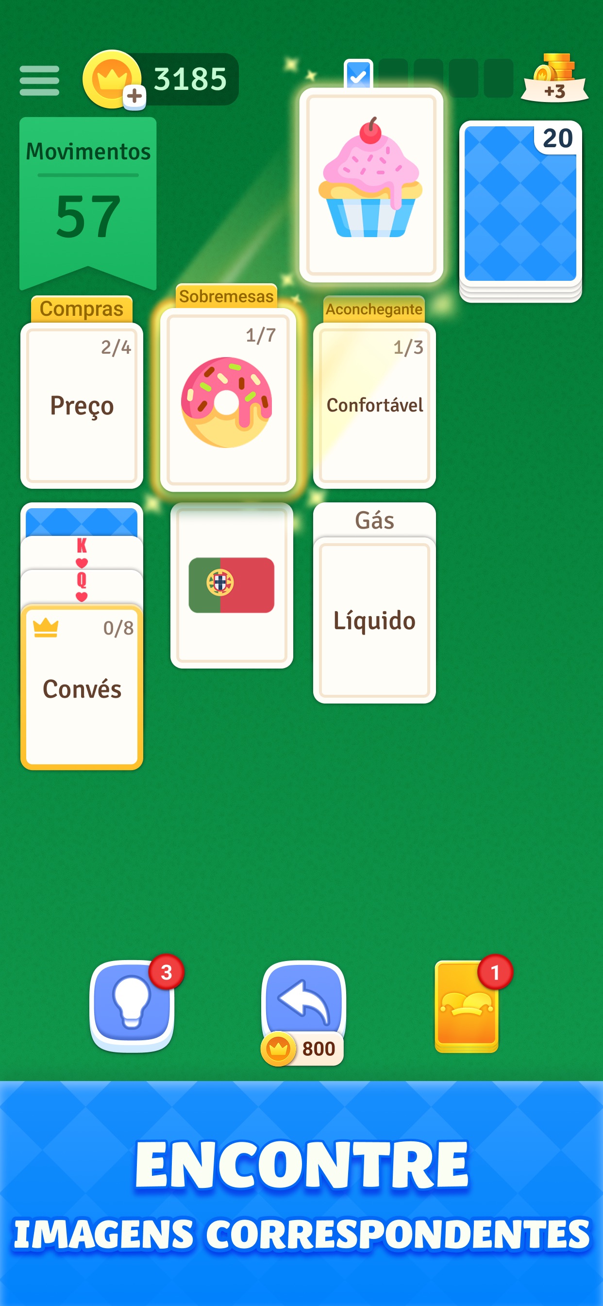Captura de ecrã 2 da app Solitaire Associations Journey