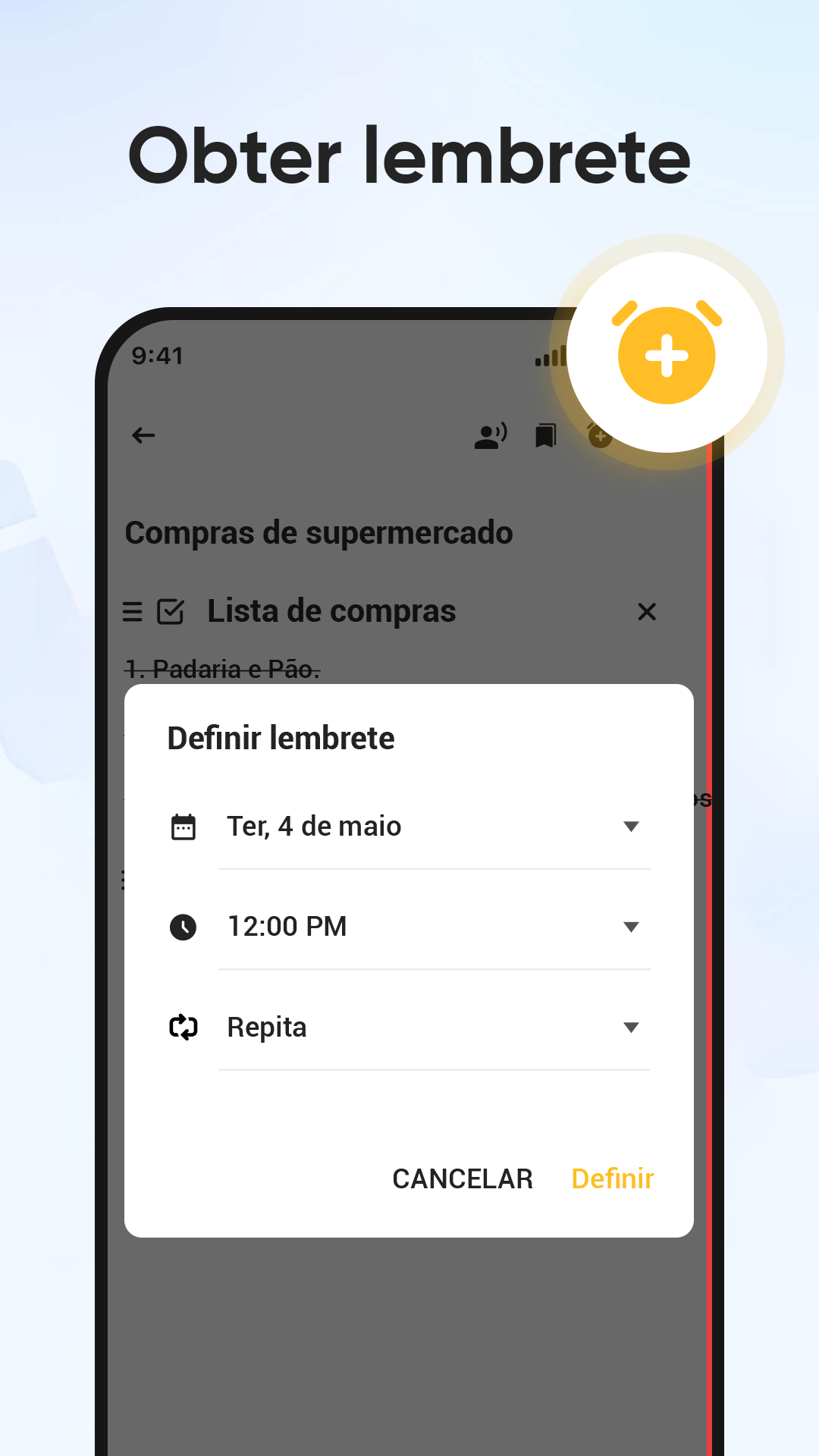 Captura de ecrã 3 da app Notas: Bloco de notas e listas