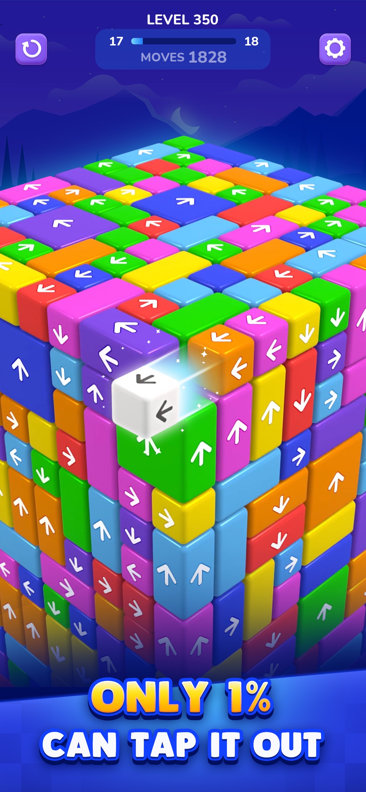 Captura de ecrã 1 da app Block Away - Tap Out Puzzle