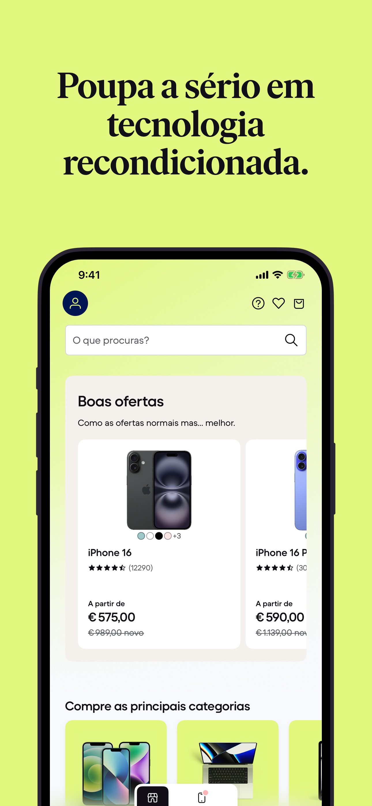 Captura de ecrã 1 da app Back Market Comprar por menos