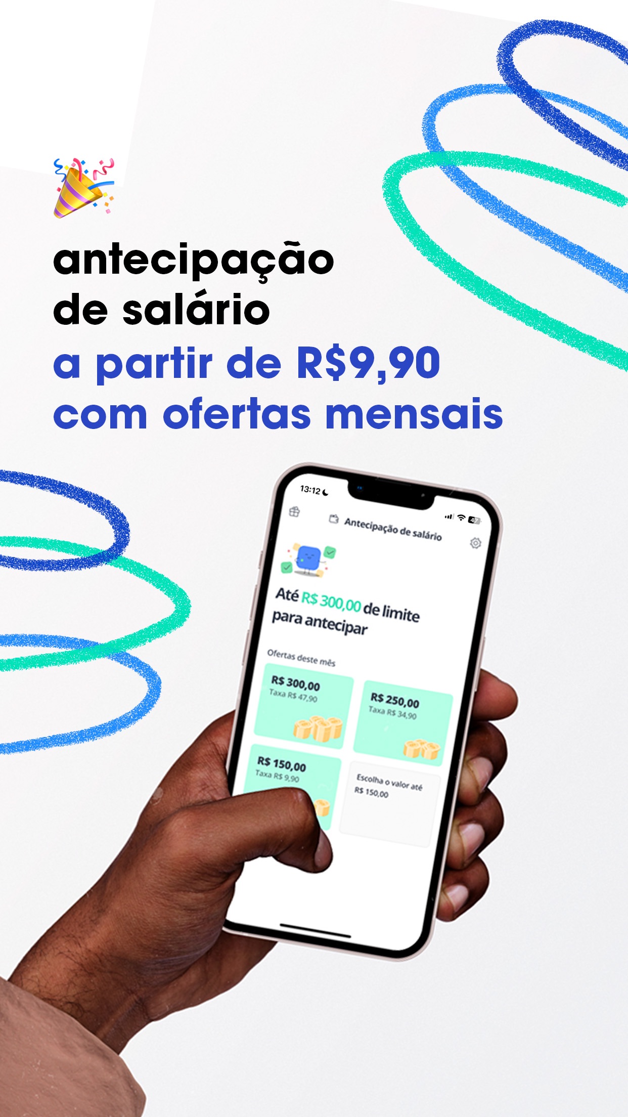 Captura de ecrã 1 da app Facio - Antecipação de salário