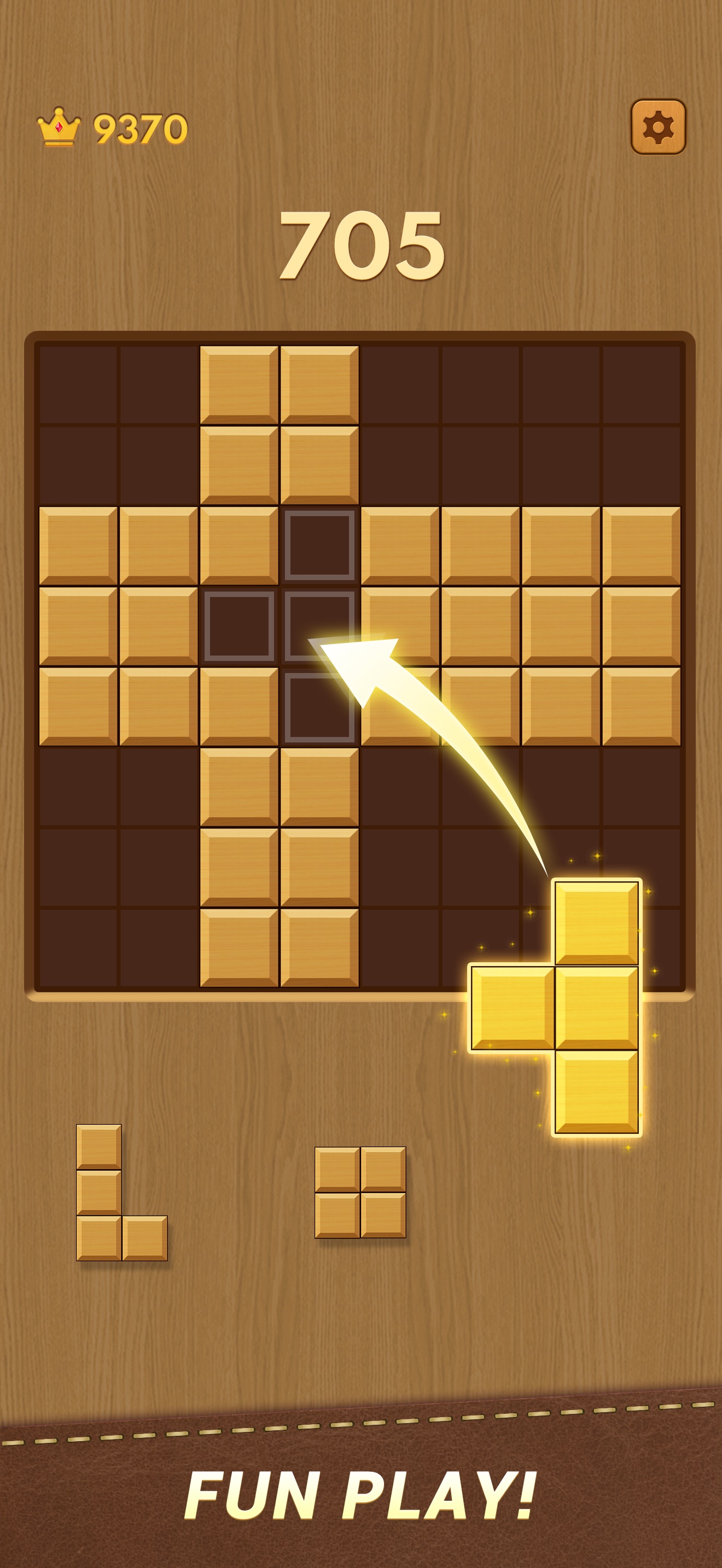 Captura de ecrã 1 da app Block Puzzle: Jogo de Bloco