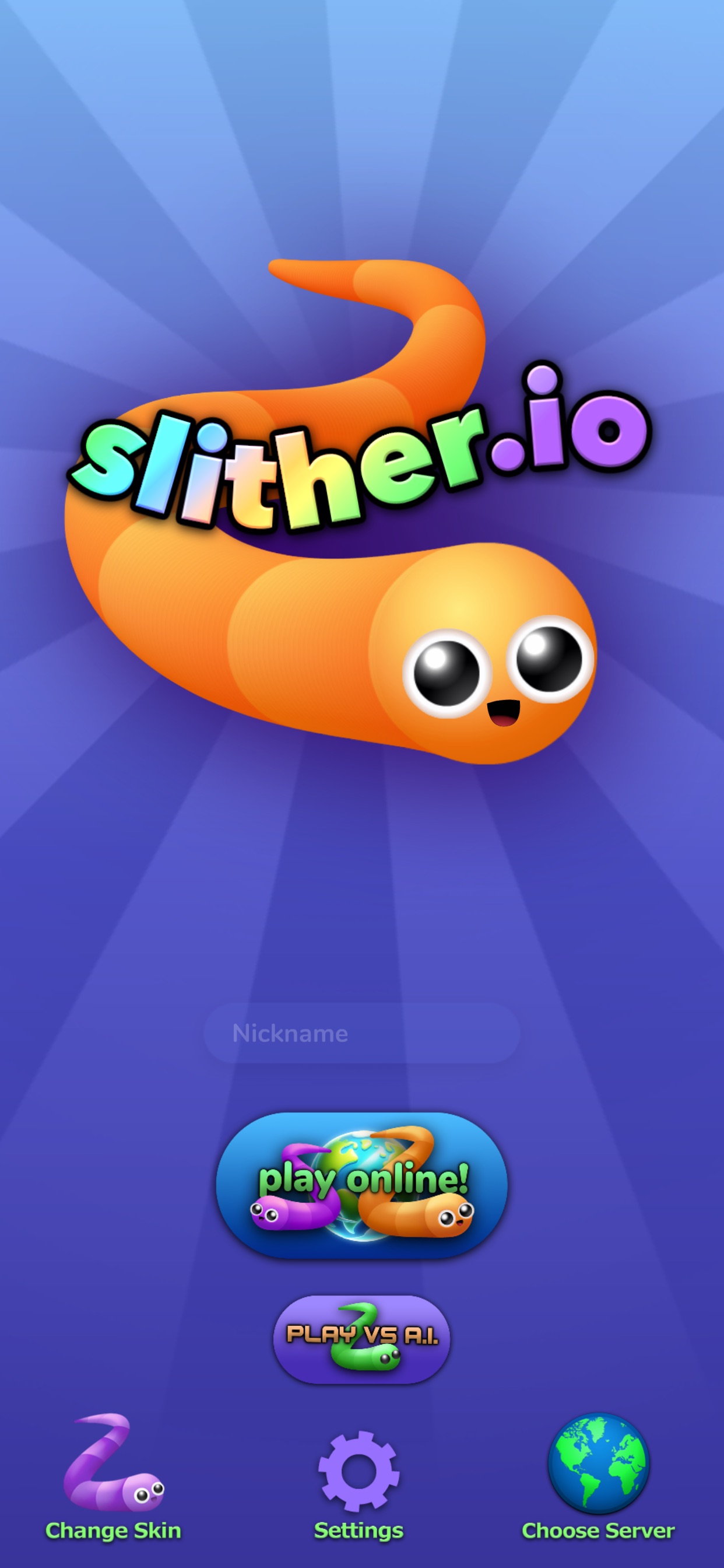 Captura de ecrã 1 da app slither.io