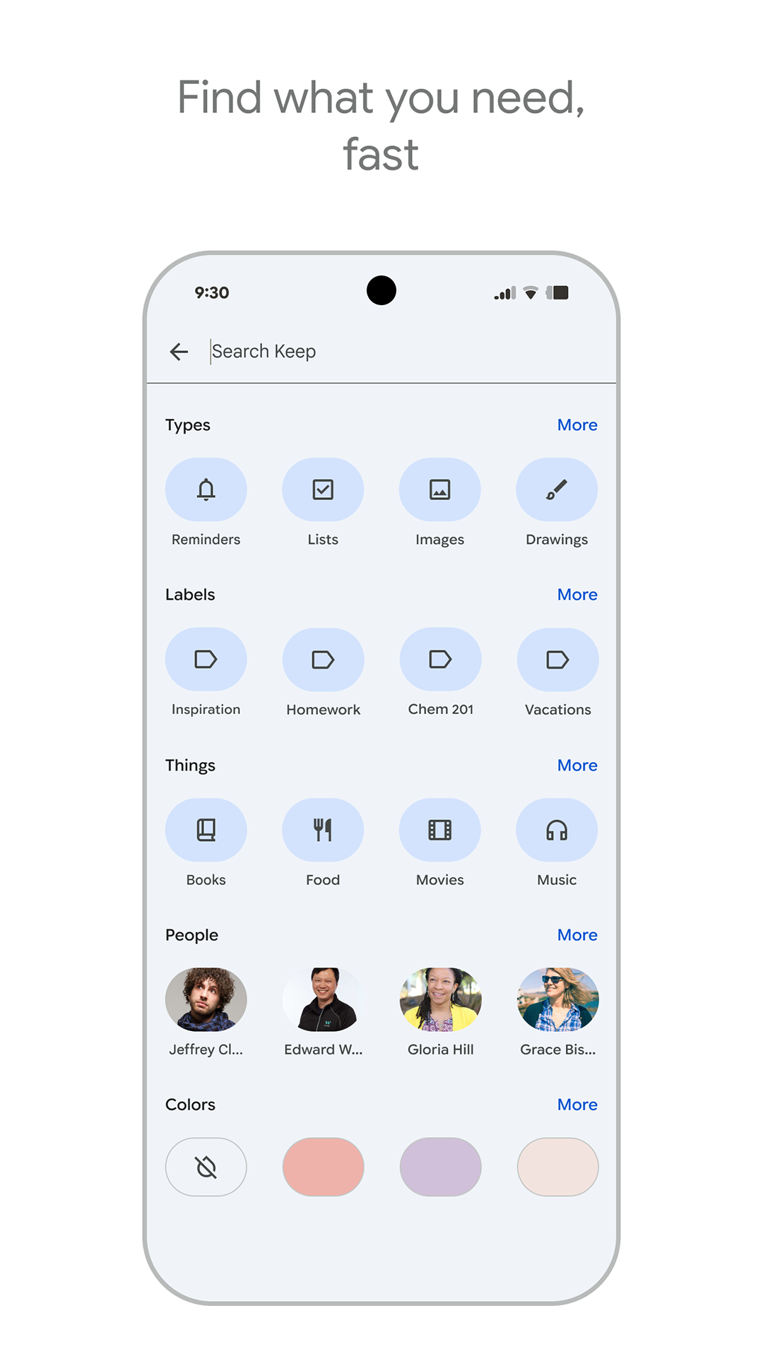 Captura de ecrã 4 da app Google Keep: notas e listas