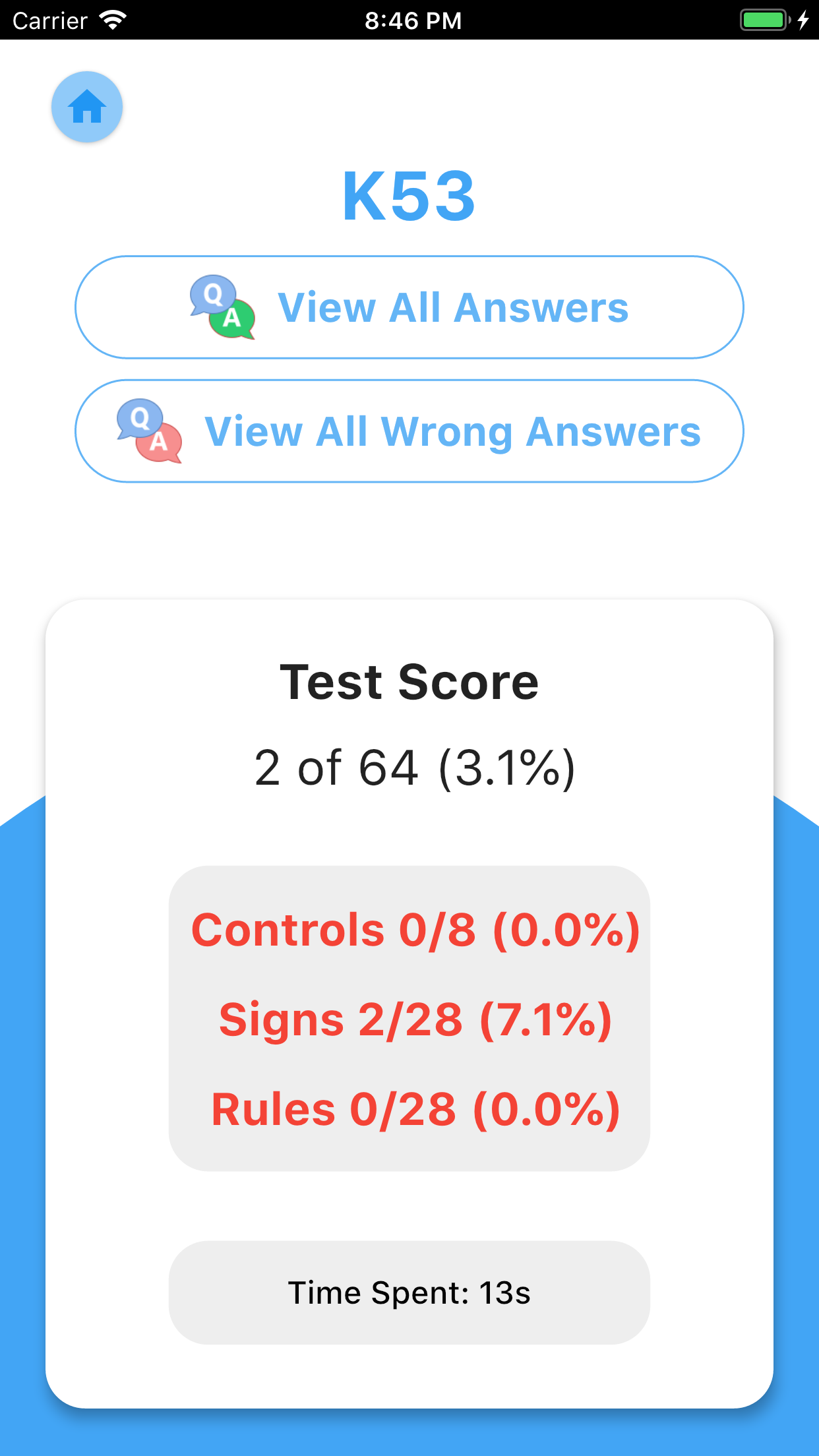 Captura de ecrã 4 da app The K53 Learner's Test App
