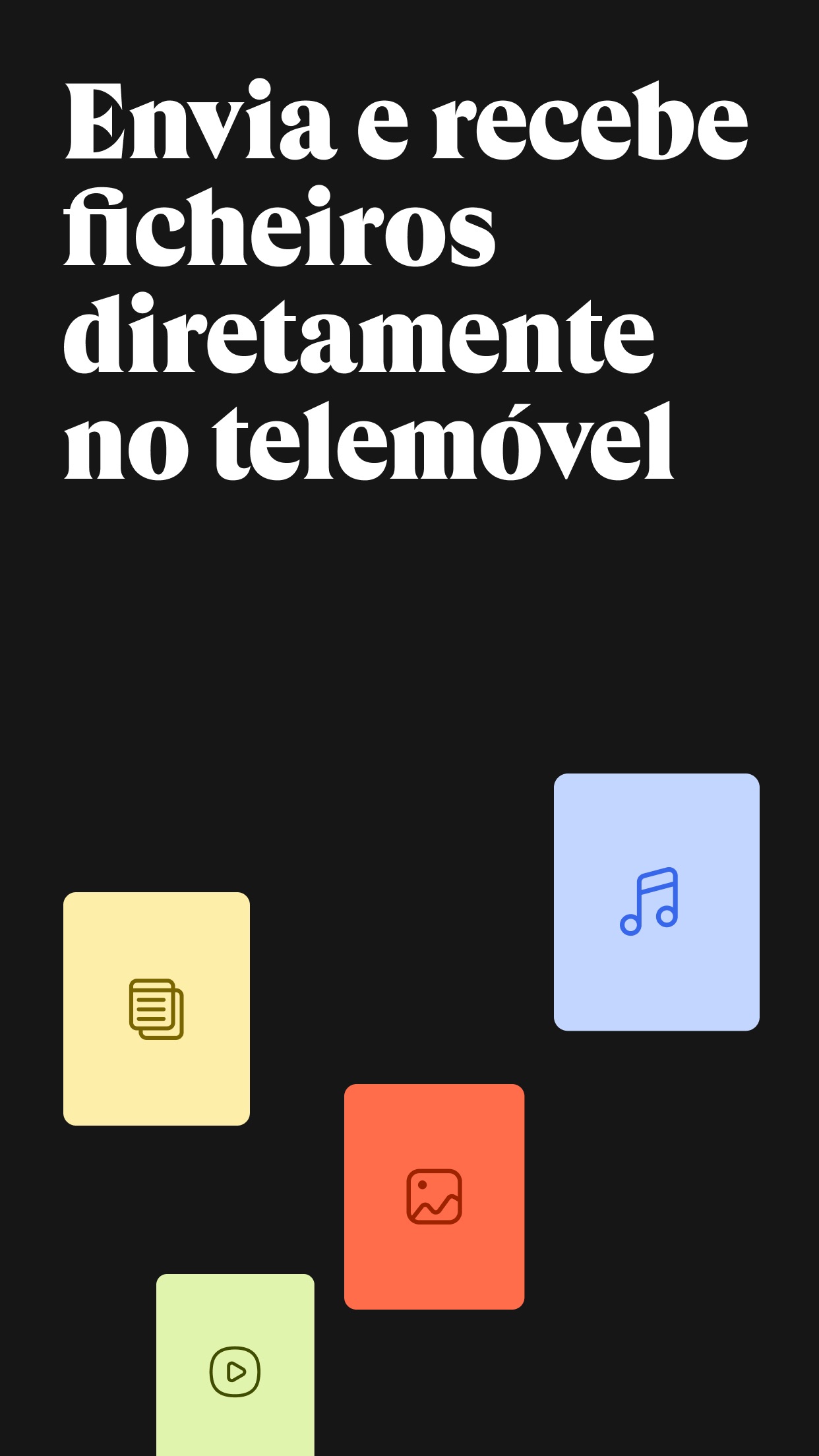 Captura de ecrã 1 da app WeTransfer: Transfer Files