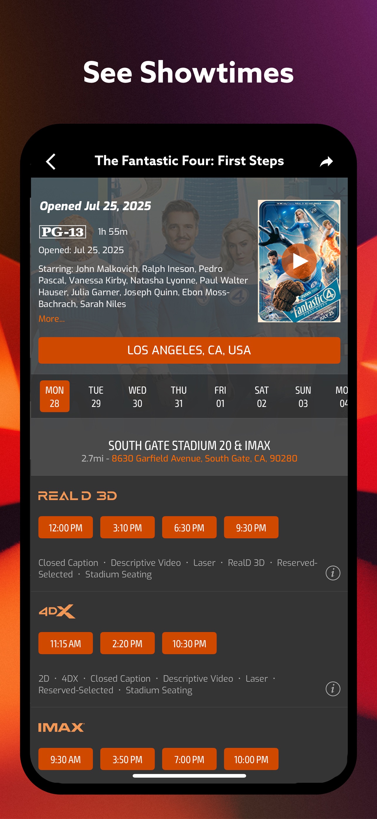 Captura de ecrã 3 da app Regal: Movie Tickets Made Easy