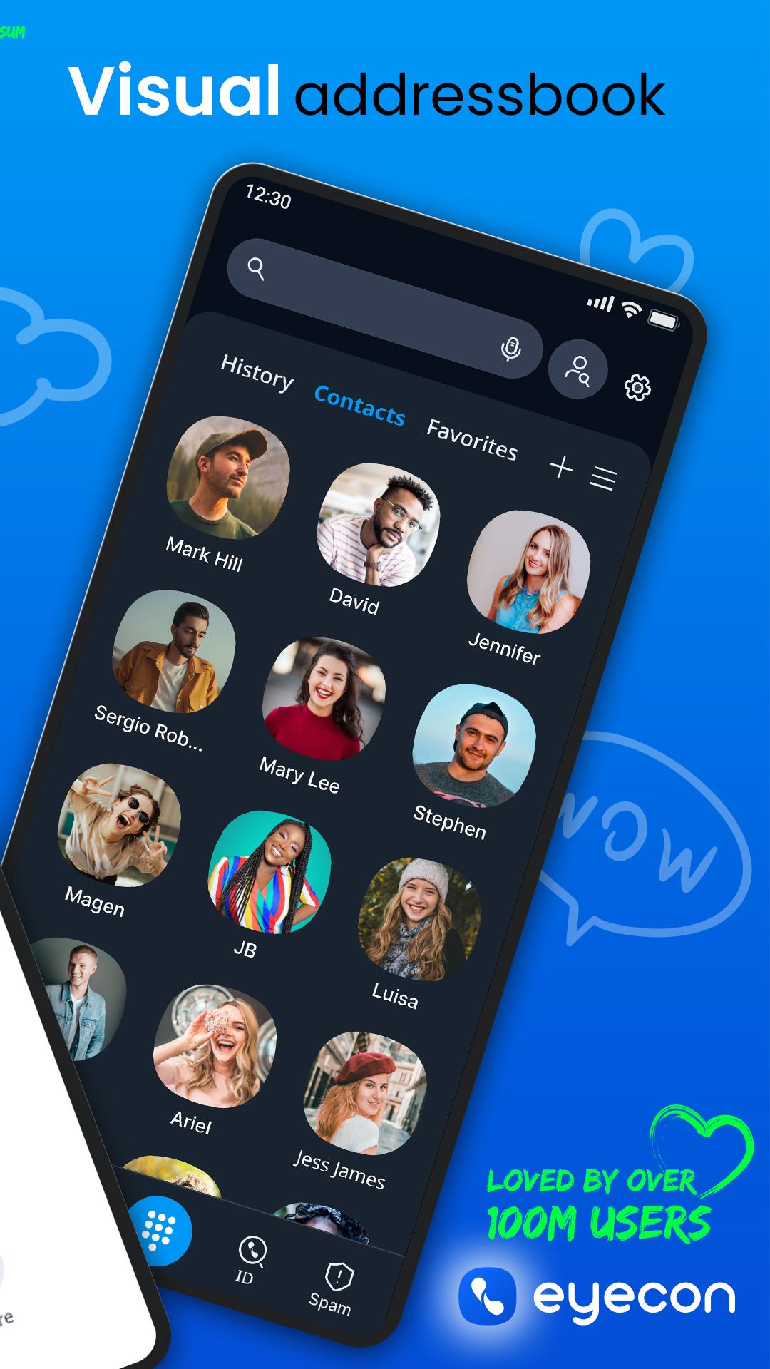 Captura de ecrã 2 da app Eyecon: Bloqueio e chamadas