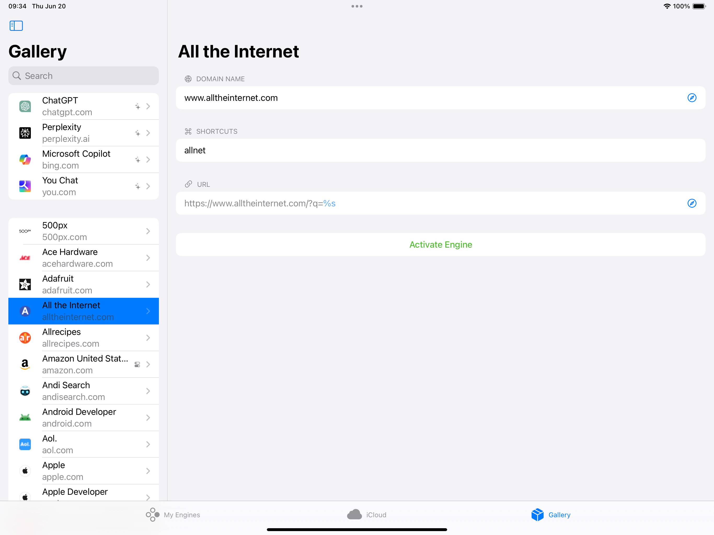 Captura de ecrã 2 da app xSearch for Safari