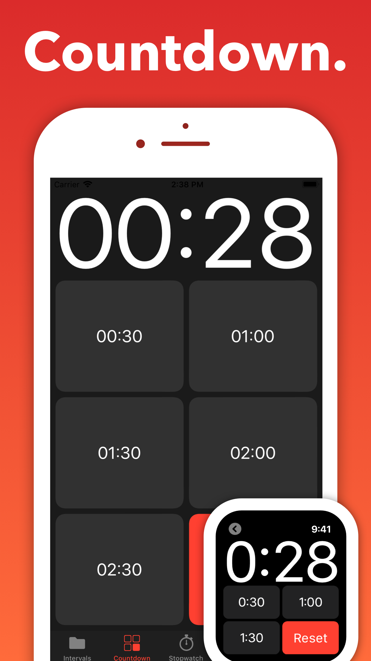 Captura de ecrã 3 da app Seconds Pro Interval Timer