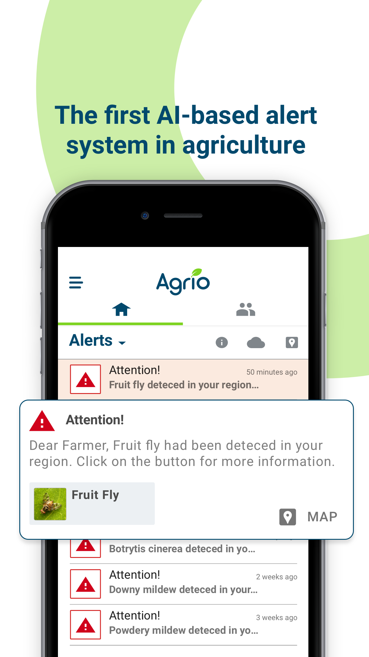 Captura de ecrã 3 da app Agrio: fitossanitário