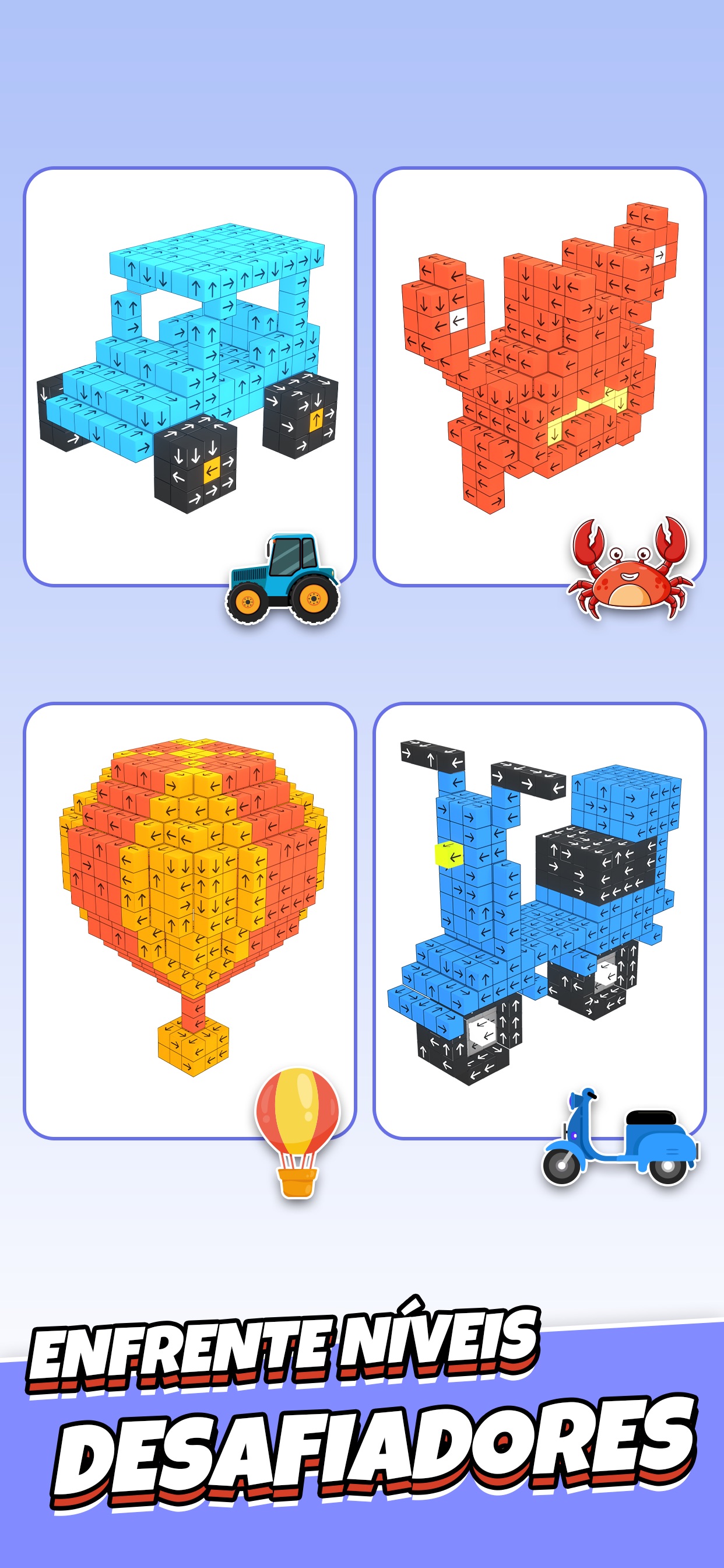 Captura de ecrã 4 da app Take Away: Quebra-cabeça Cubo