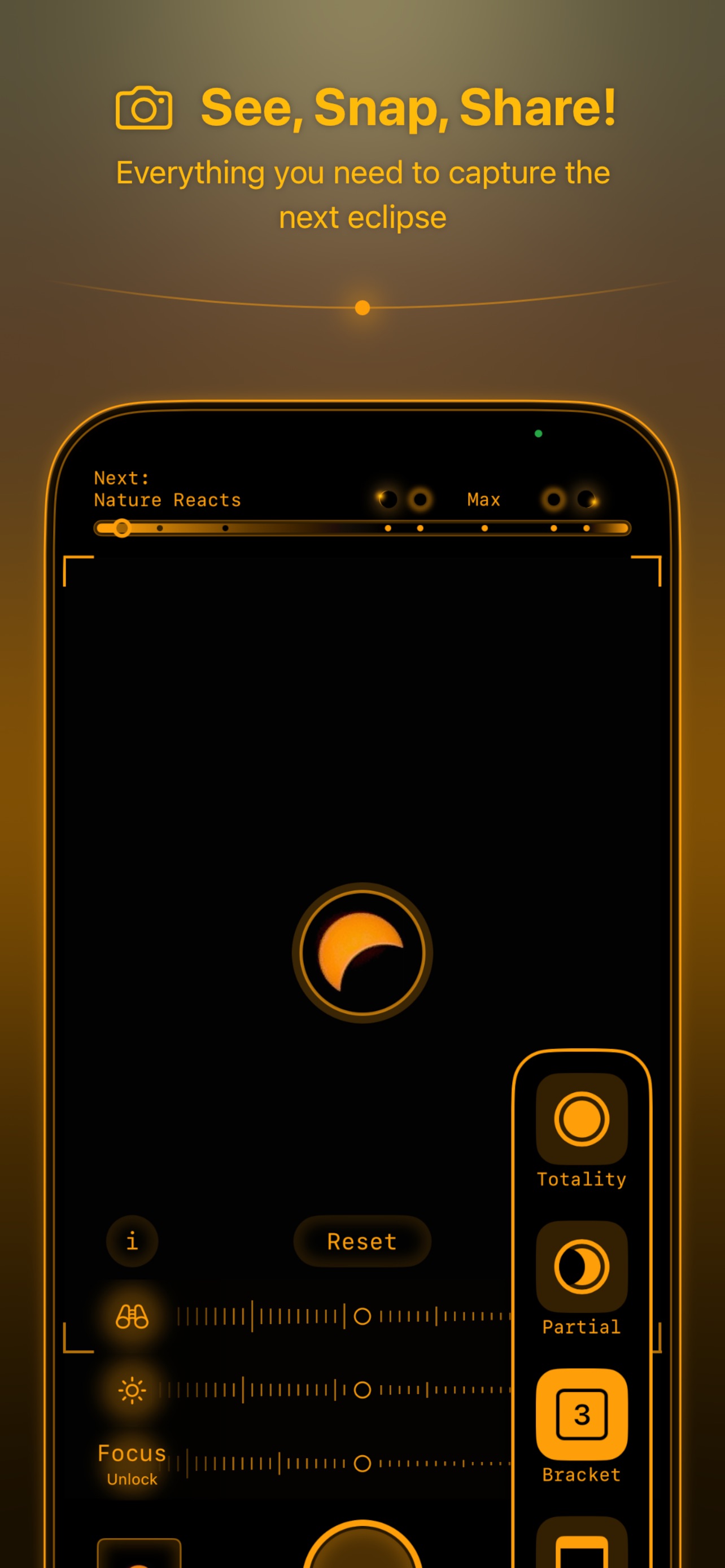 Captura de ecrã 1 da app Solar Snap
