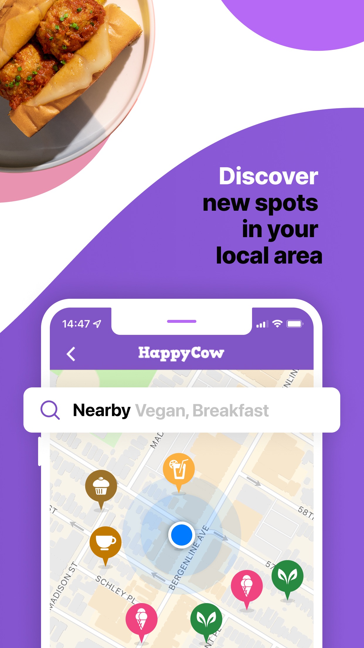 Captura de ecrã 2 da app HappyCow - Vegan Food Near You