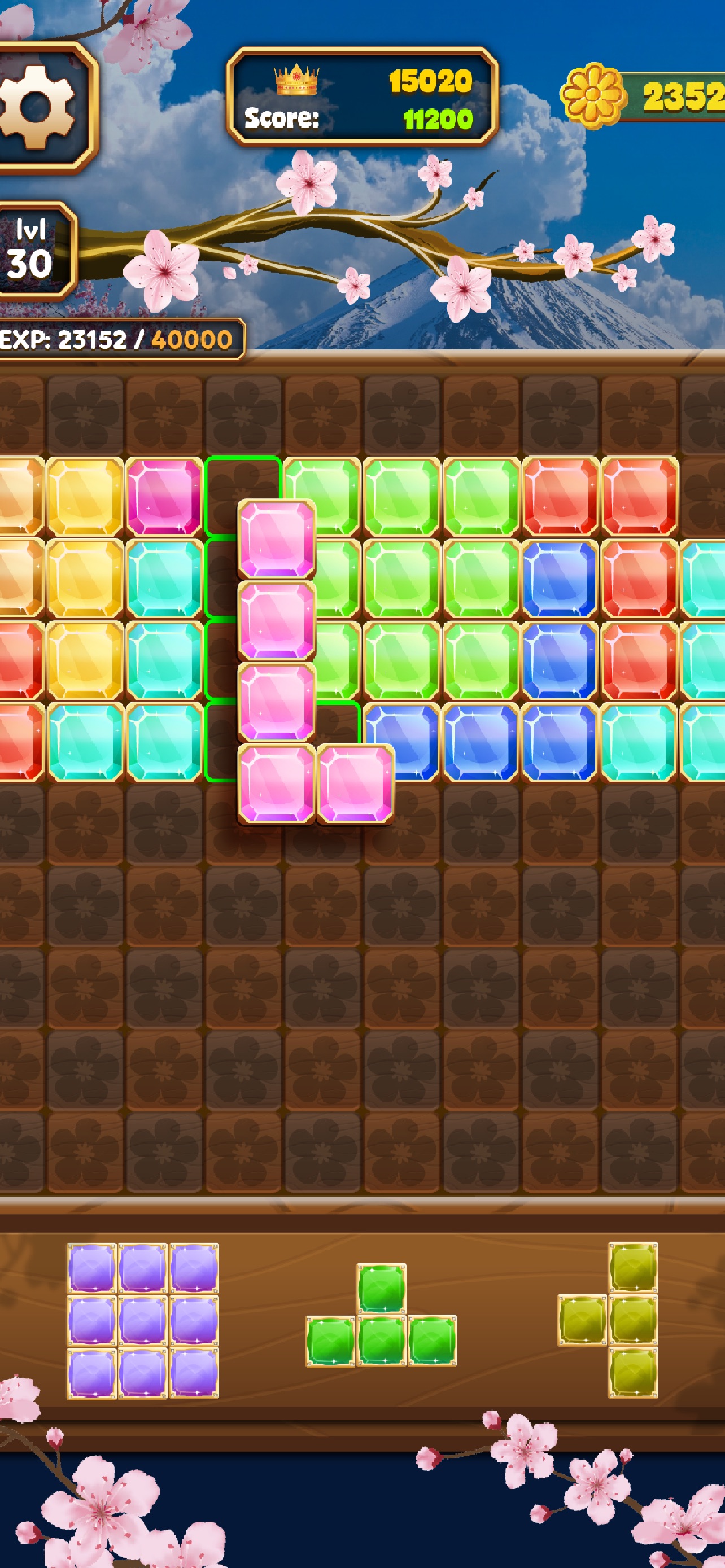 Captura de ecrã 3 da app Gem Block Puzzle Game