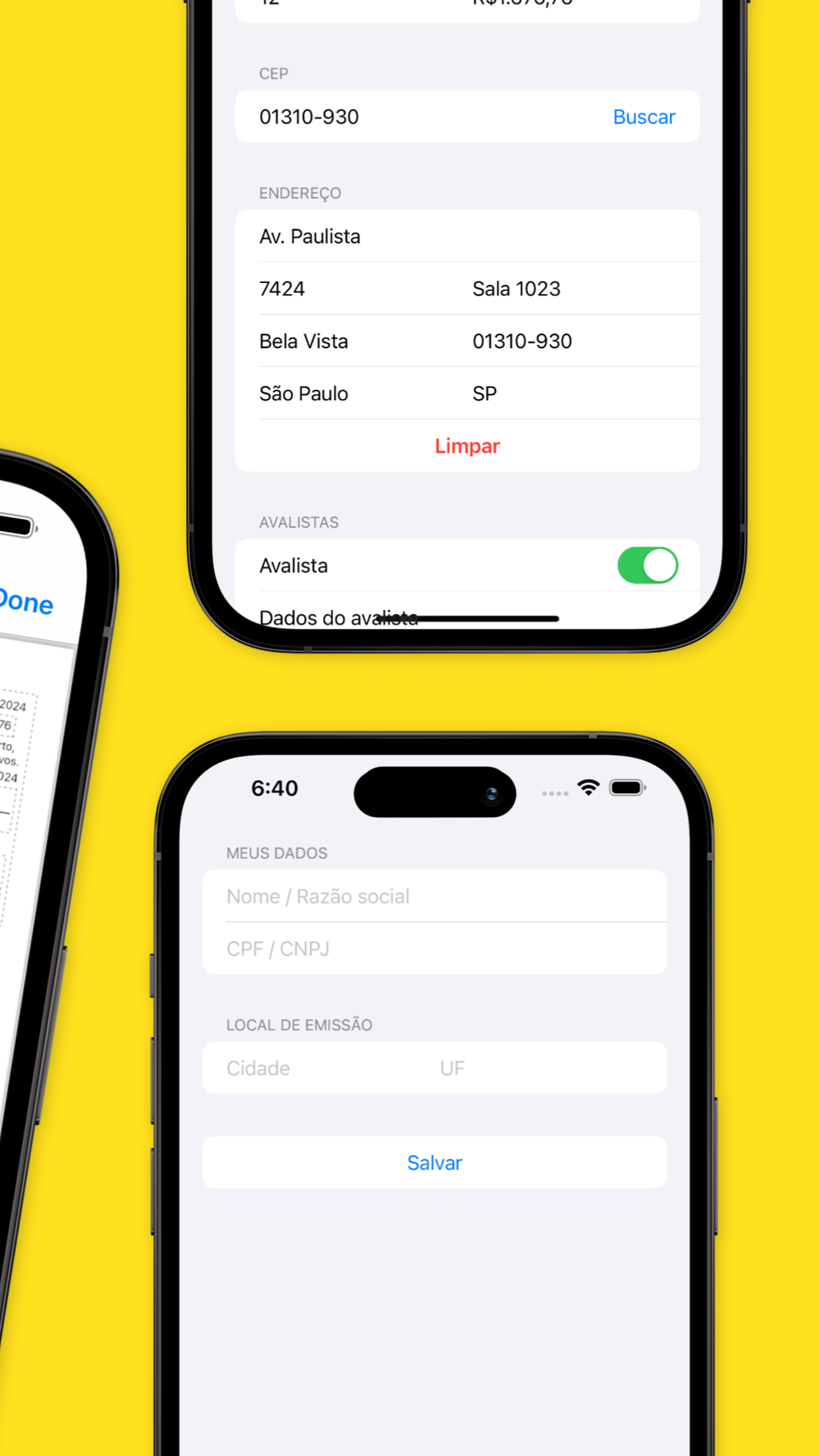 Captura de ecrã 2 da app Notas Promissórias