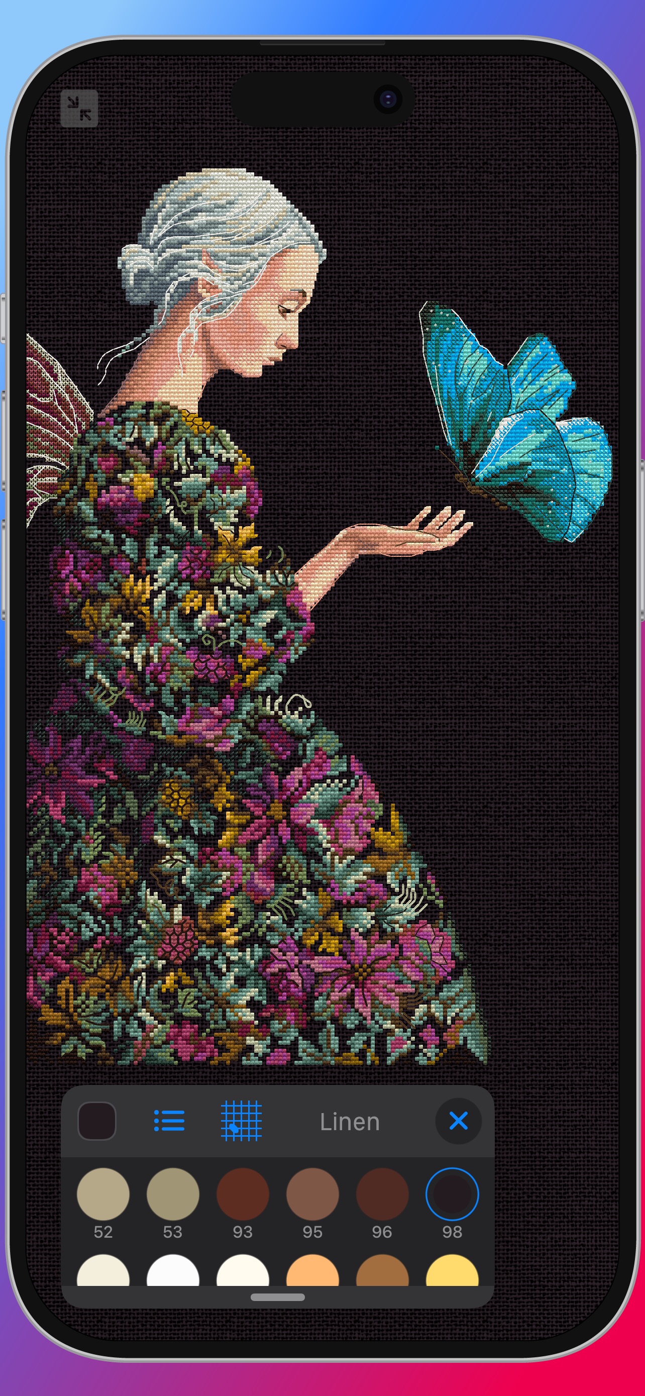 Captura de ecrã 1 da app Cross Stitch Saga
