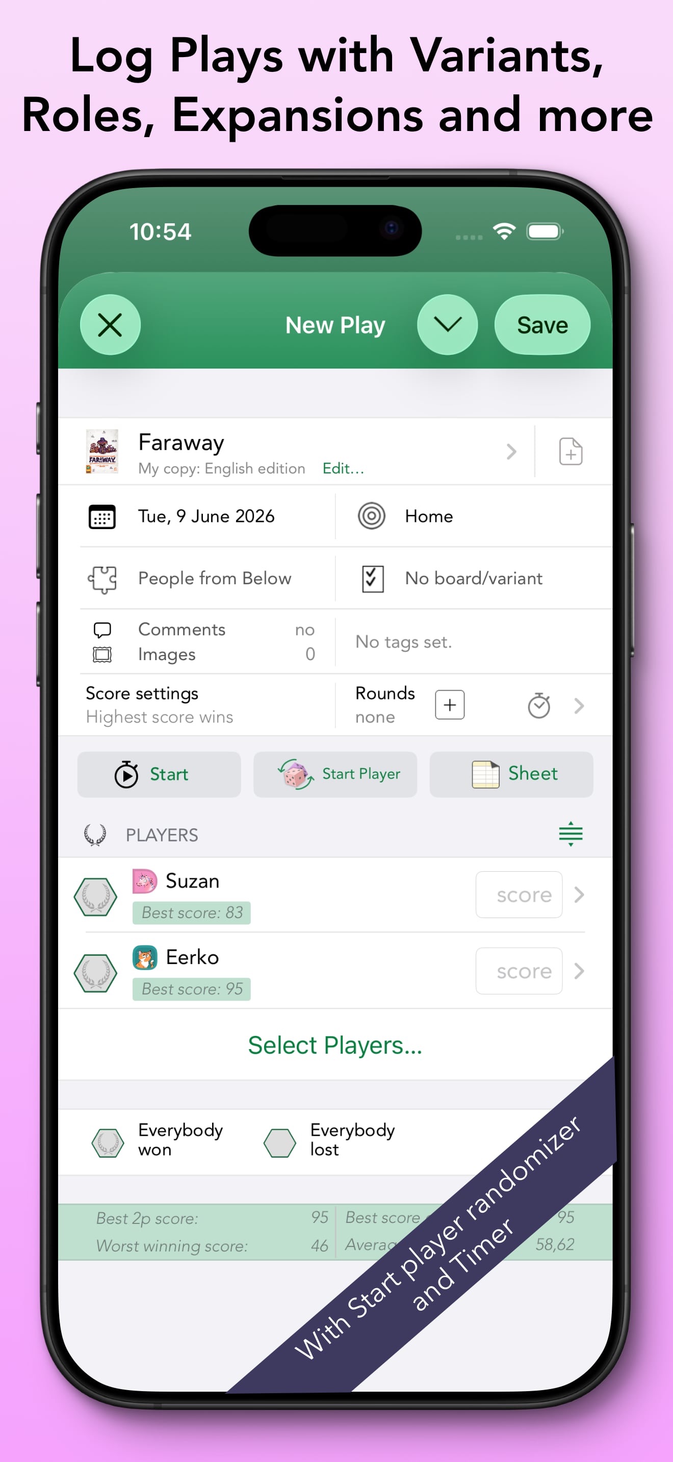 Captura de ecrã 3 da app Board Game Stats
