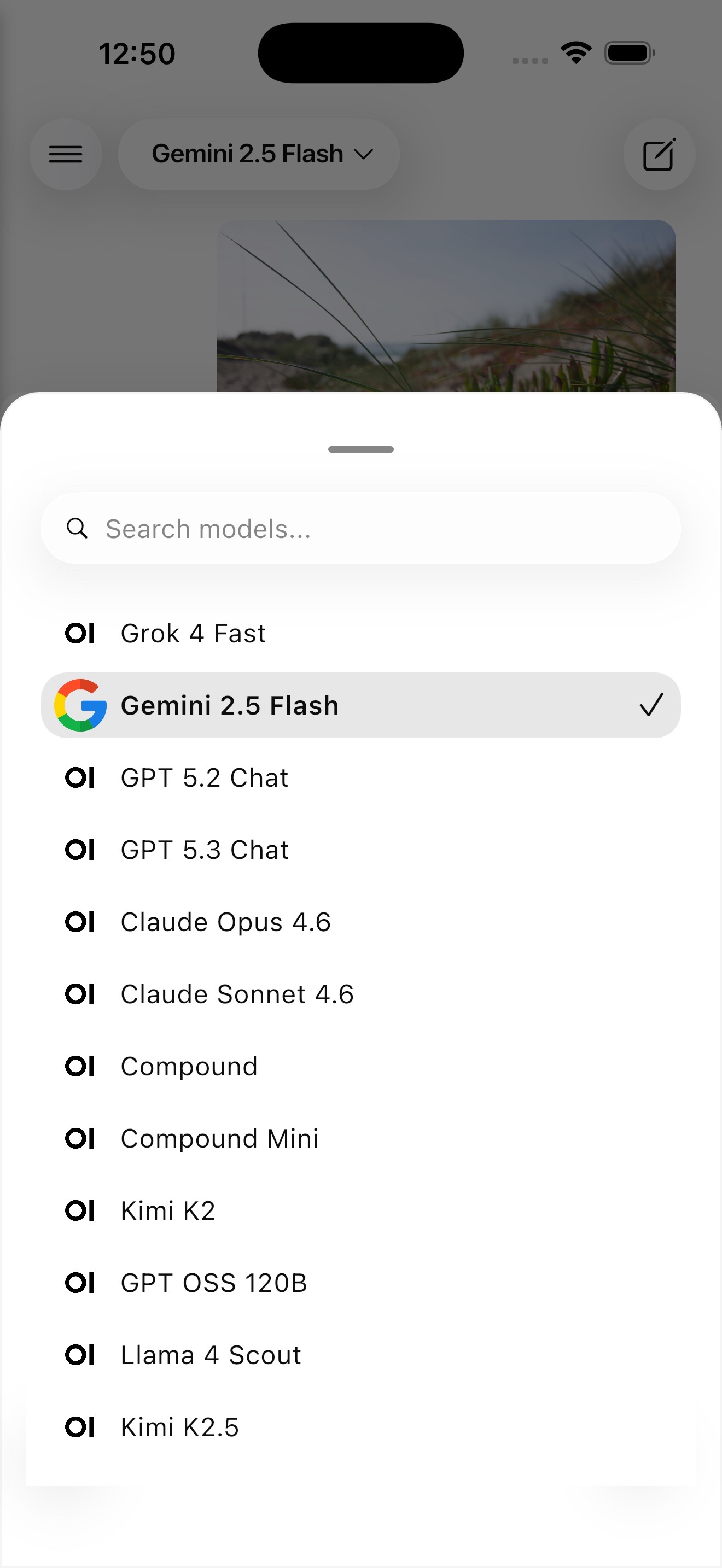 Captura de ecrã 4 da app Conduit: OpenWebUI Client
