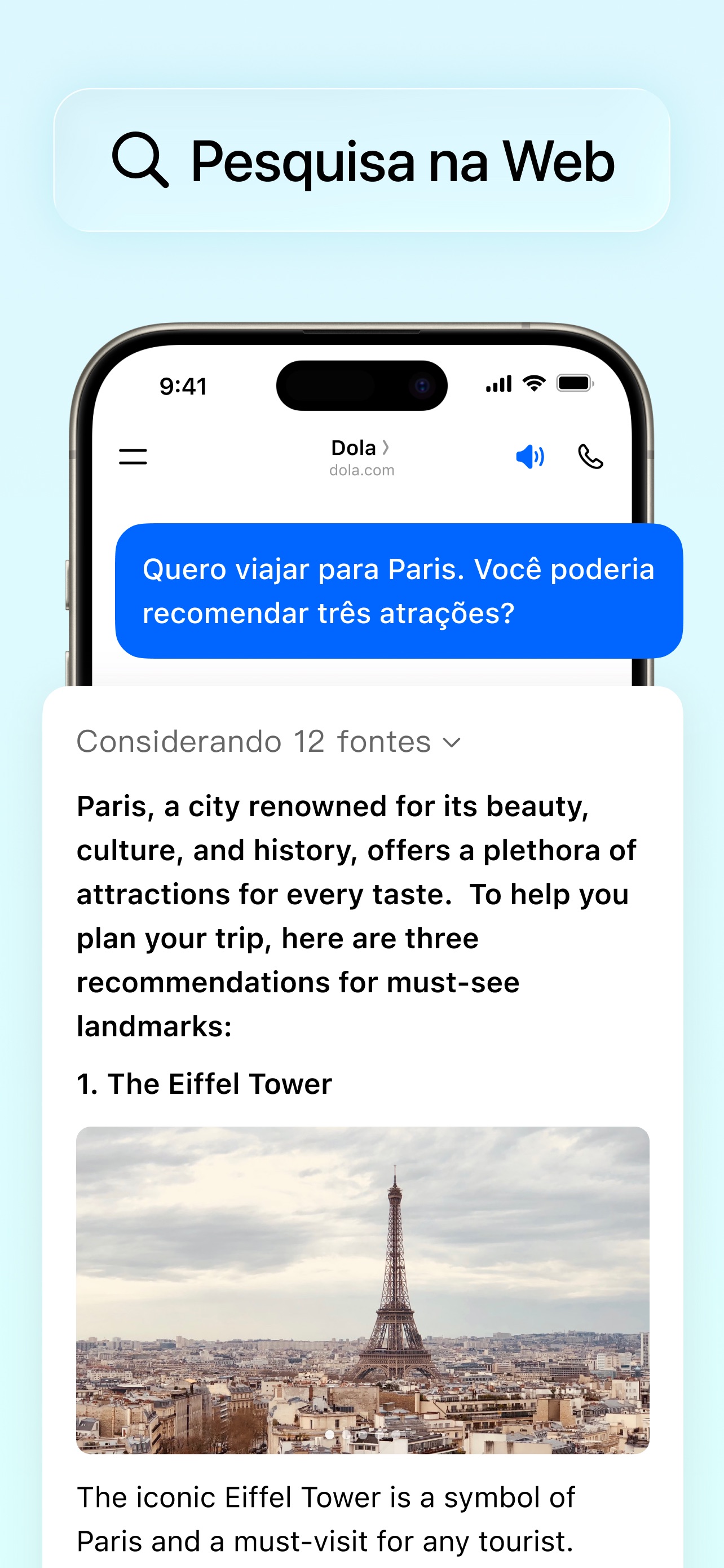 Captura de ecrã 3 da app Dola: assist. inteligente (IA)