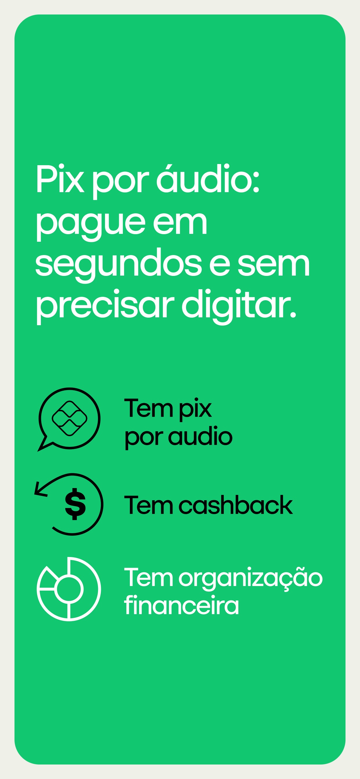 Captura de ecrã 2 da app PicPay: Conta, Cartão e Pix