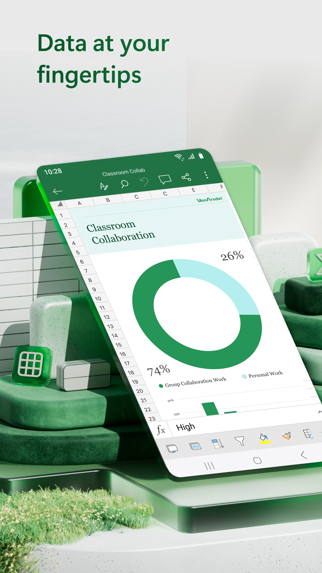 Captura de ecrã 1 da app Microsoft Excel: Spreadsheets