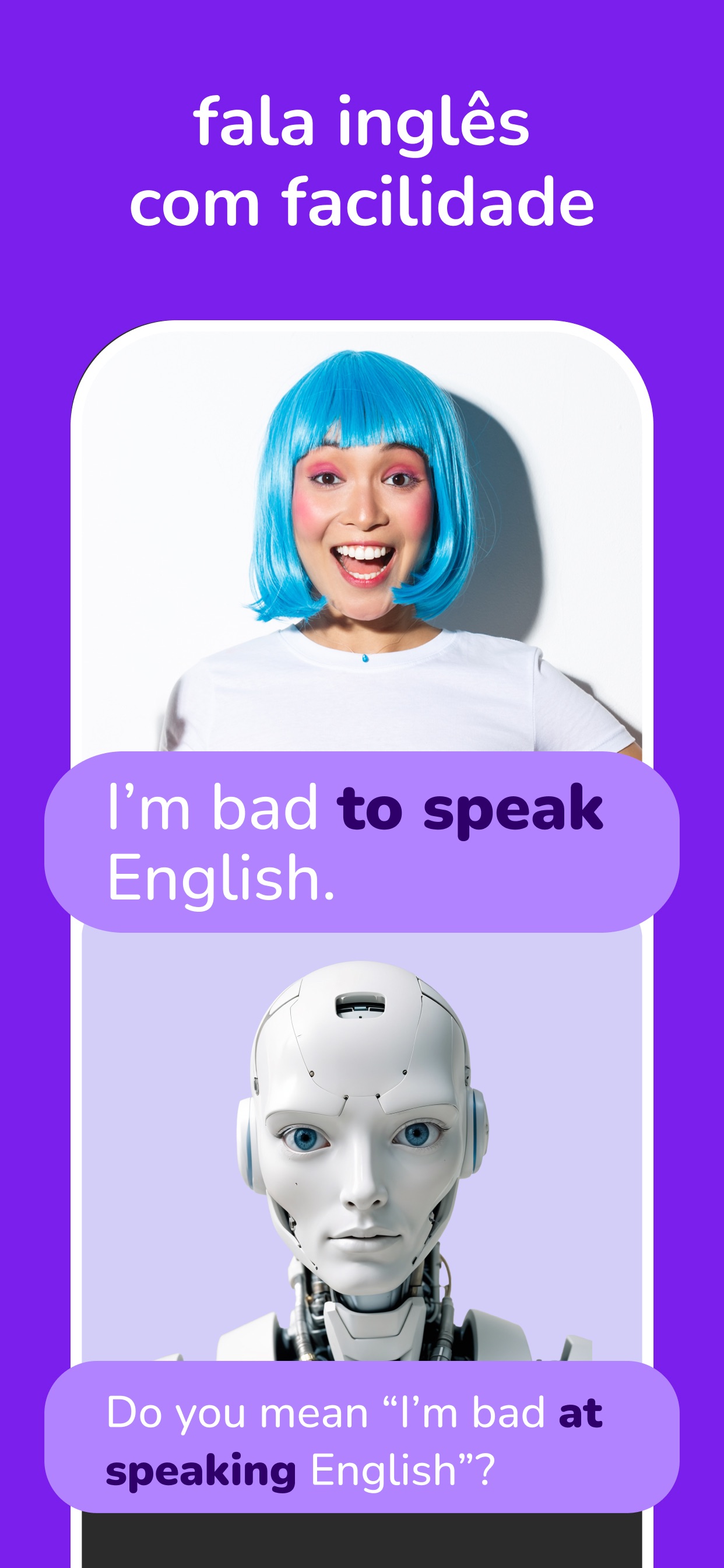 Captura de ecrã 2 da app Learna AI: Aprendendo Idiomas
