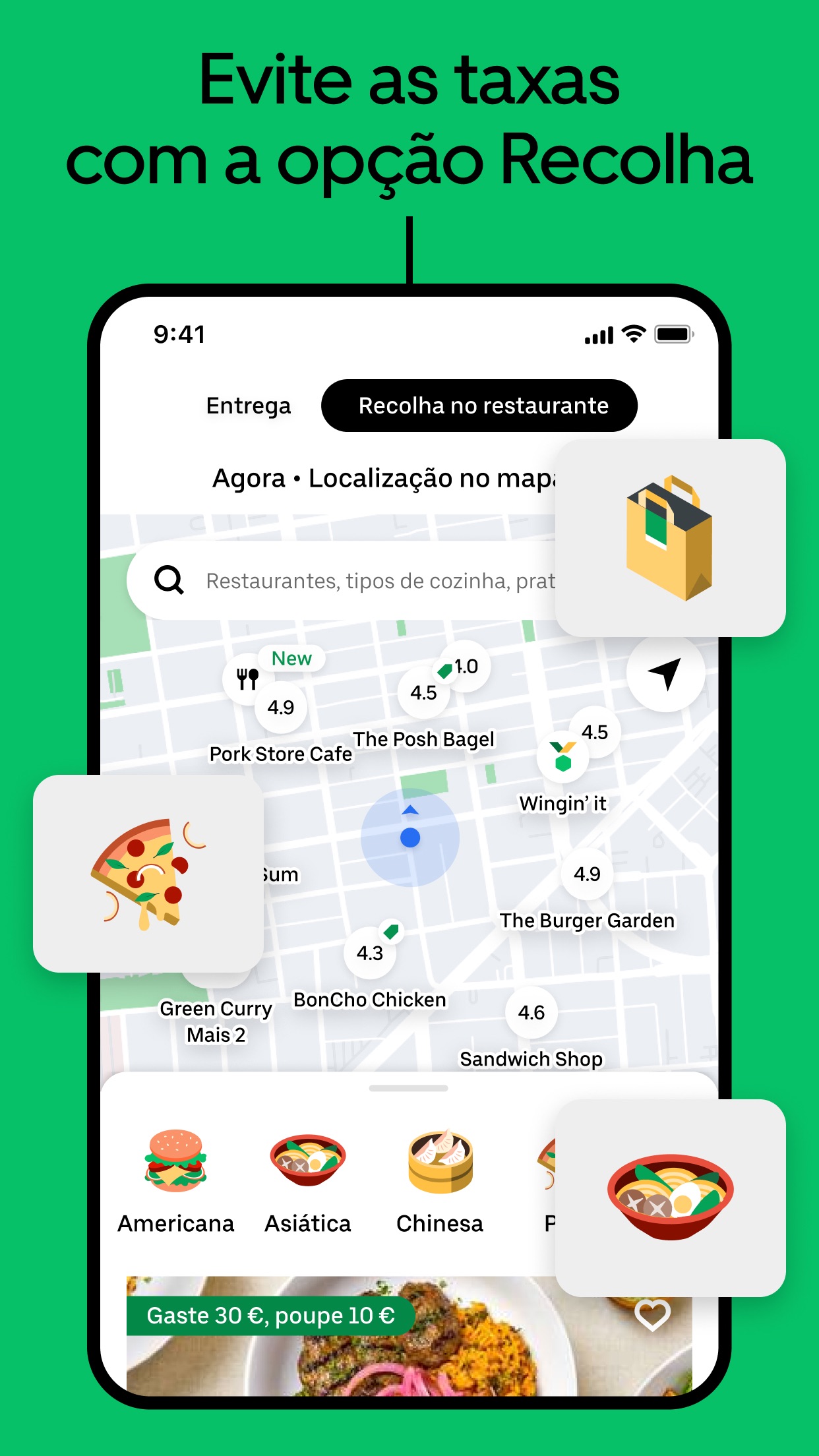 Captura de ecrã 4 da app Uber Eats: entrega de comida
