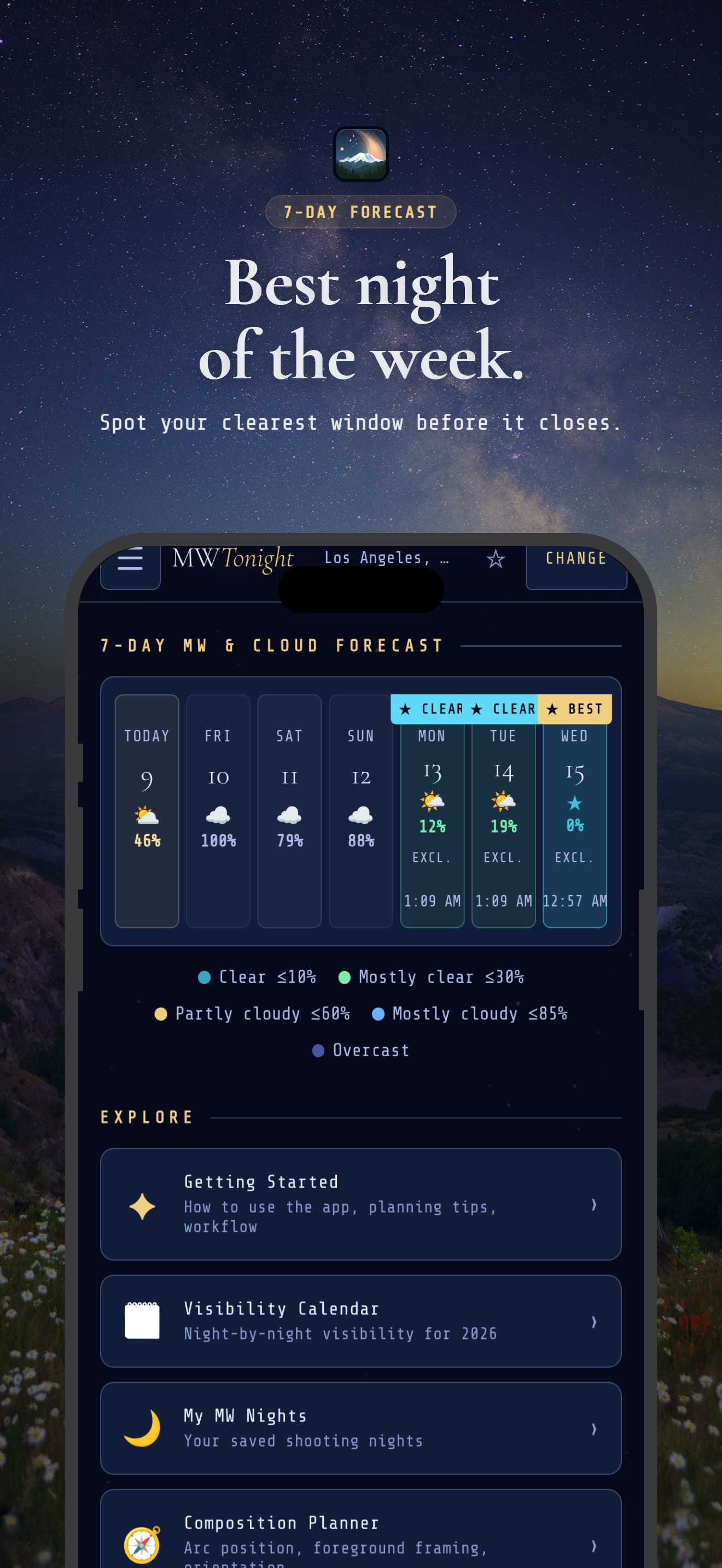 Captura de ecrã 3 da app Milky Way Tonight