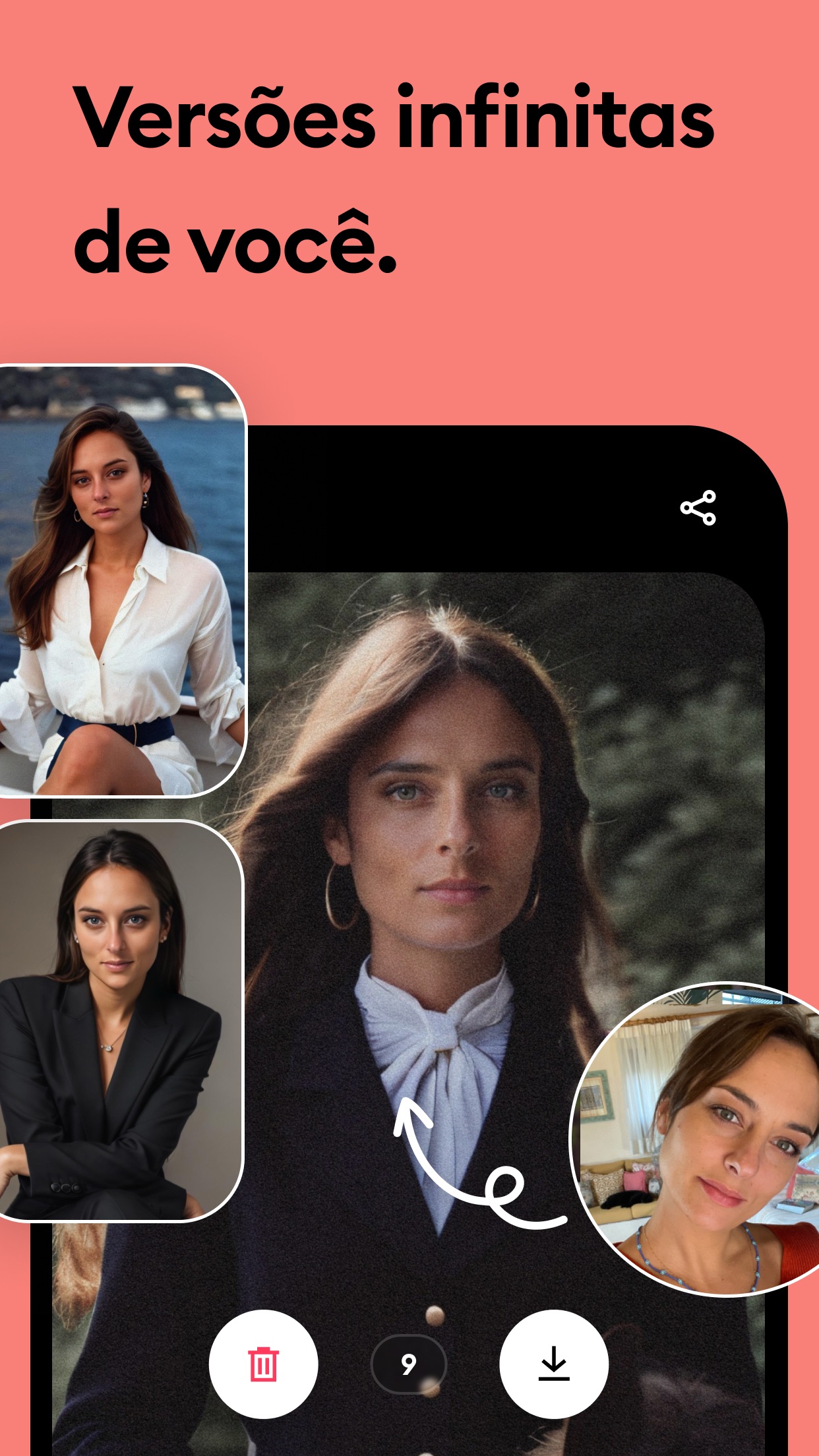 Captura de ecrã 3 da app Remini - Realçador de Fotos IA