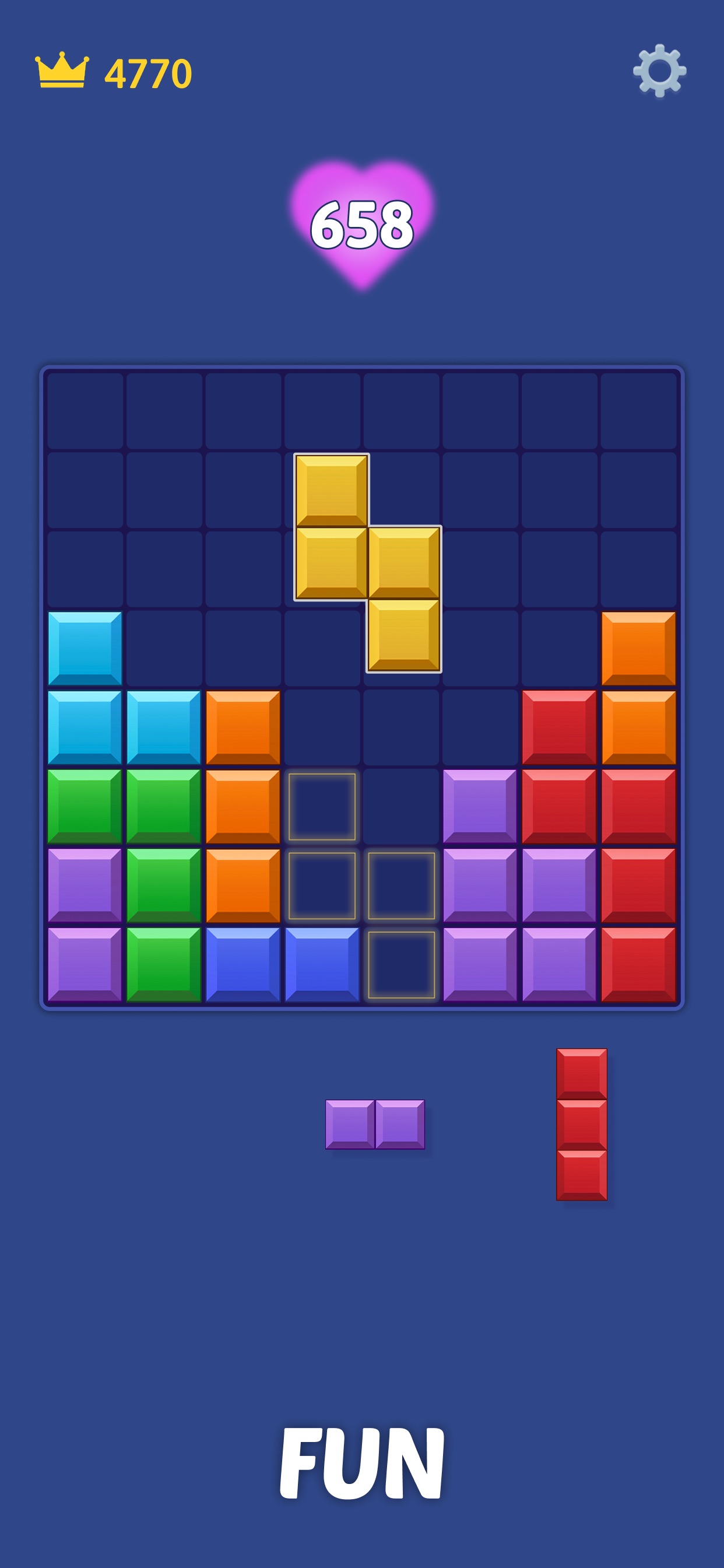 Captura de ecrã 4 da app X Block - Match Block Puzzle